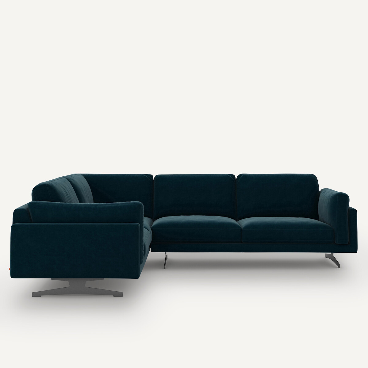 AM.PM Γωνιακός καναπές από βελούδο Μ227xΠ289xΥ82cm