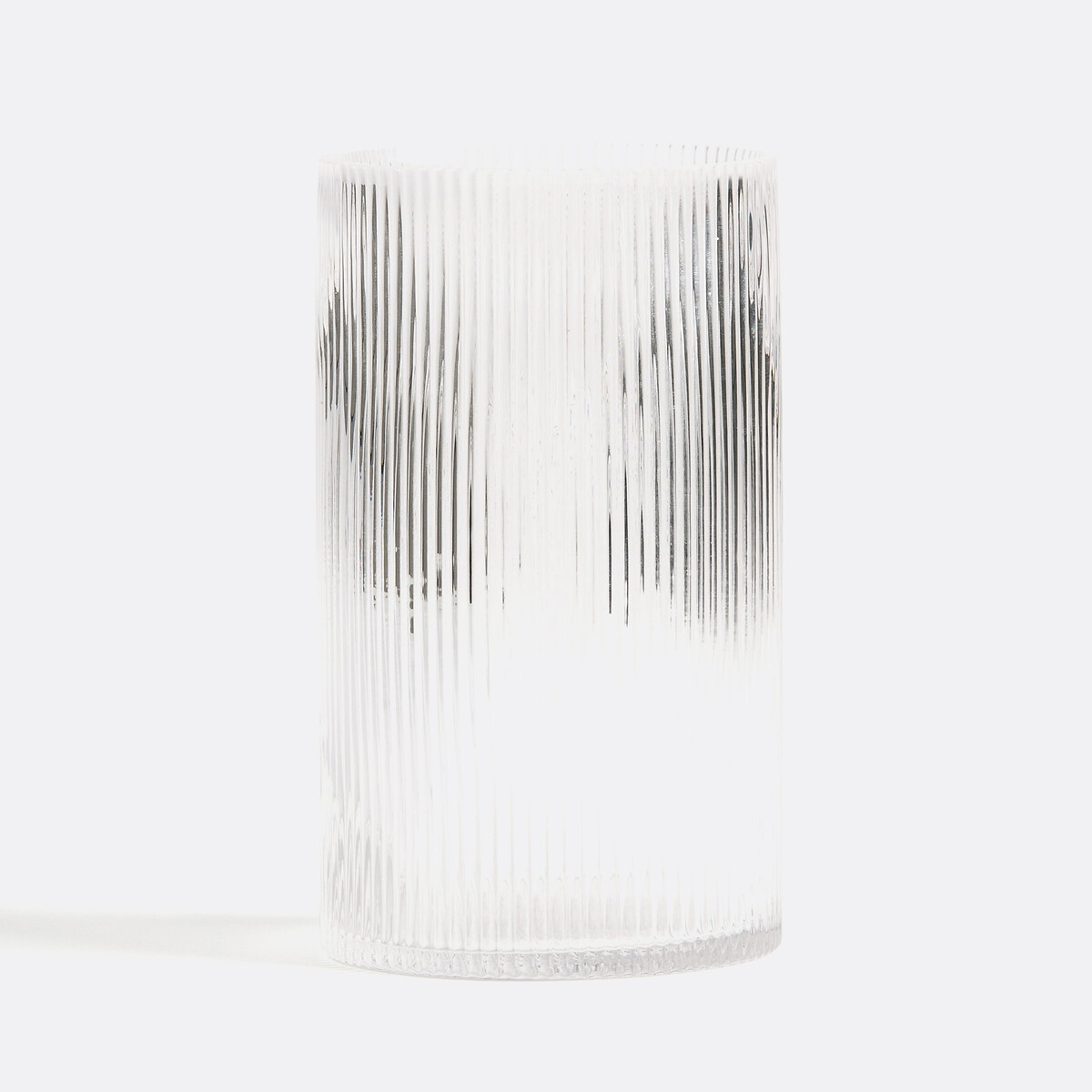 Ίσιο βάζο από γυαλί με ραβδώσεις, Afa