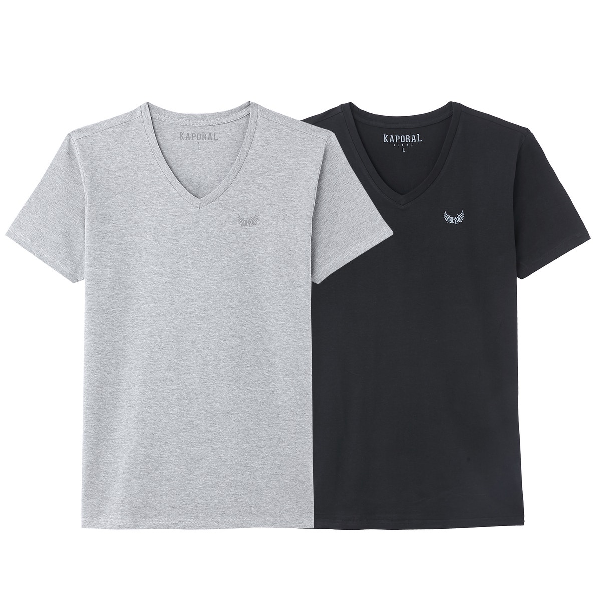 ΑΝΔΡΑΣ | Μπλούζες & Πουκάμισα | T-shirts Σετ 2 Τ-shirt με λαιμόκοψη V, Gift