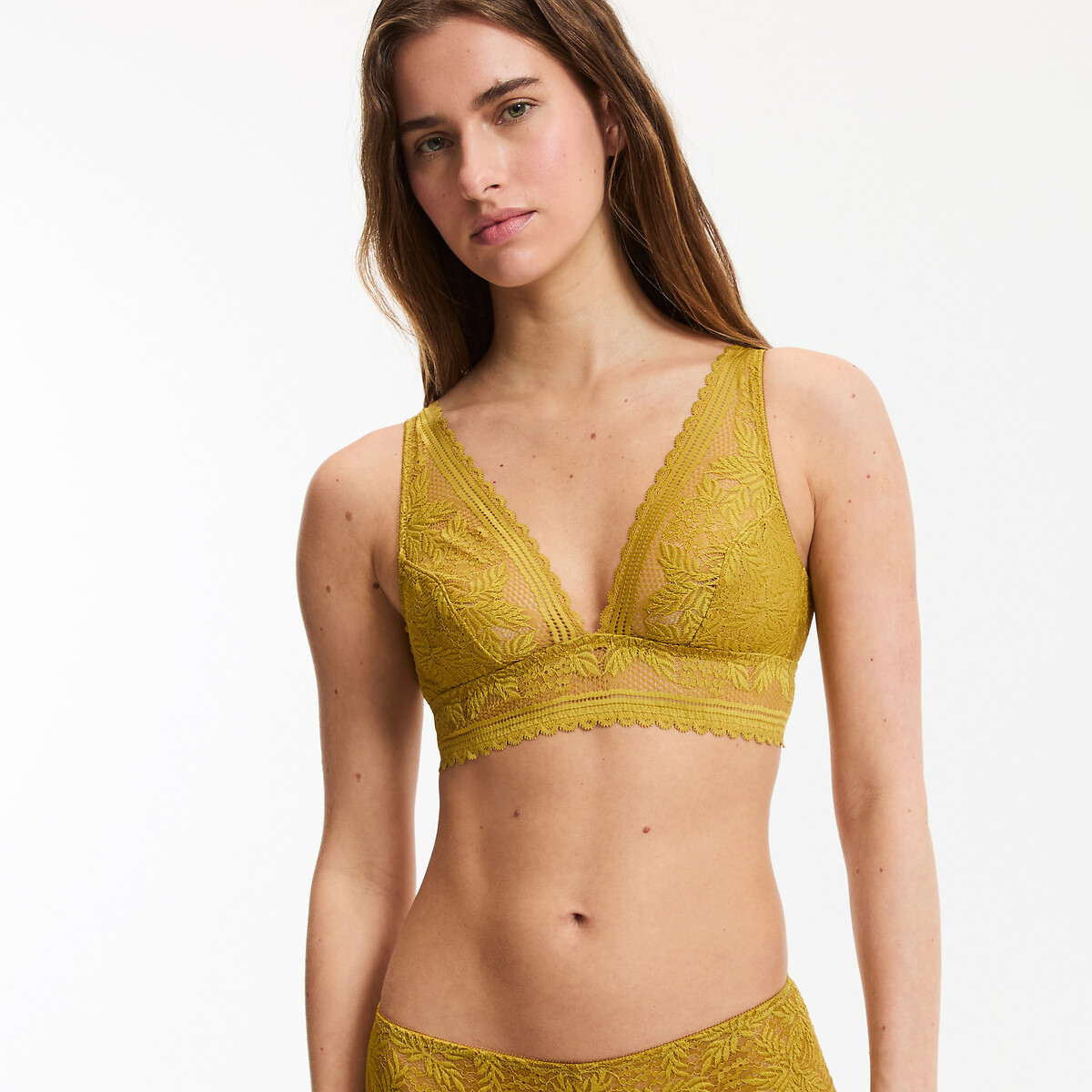La Redoute Collections Σουτιέν bralette από δαντέλα χωρίς μπανέλες
