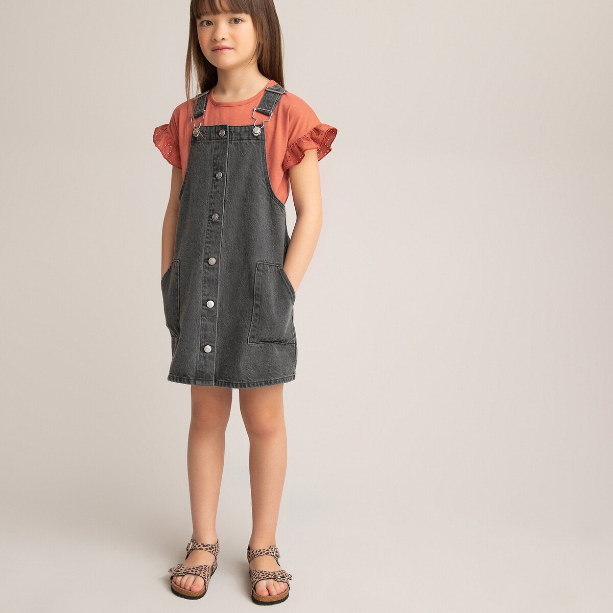 ΠΑΙΔΙ | Φορέματα | Αμάνικα Τζιν φόρεμα σαλοπέτα, 3-12 ετών