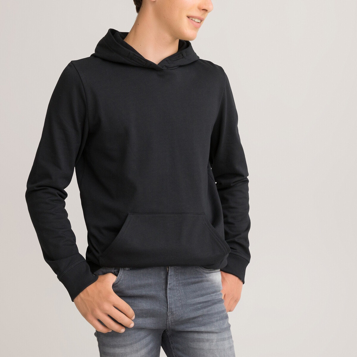 Φούτερ από φανέλα με κουκούλα