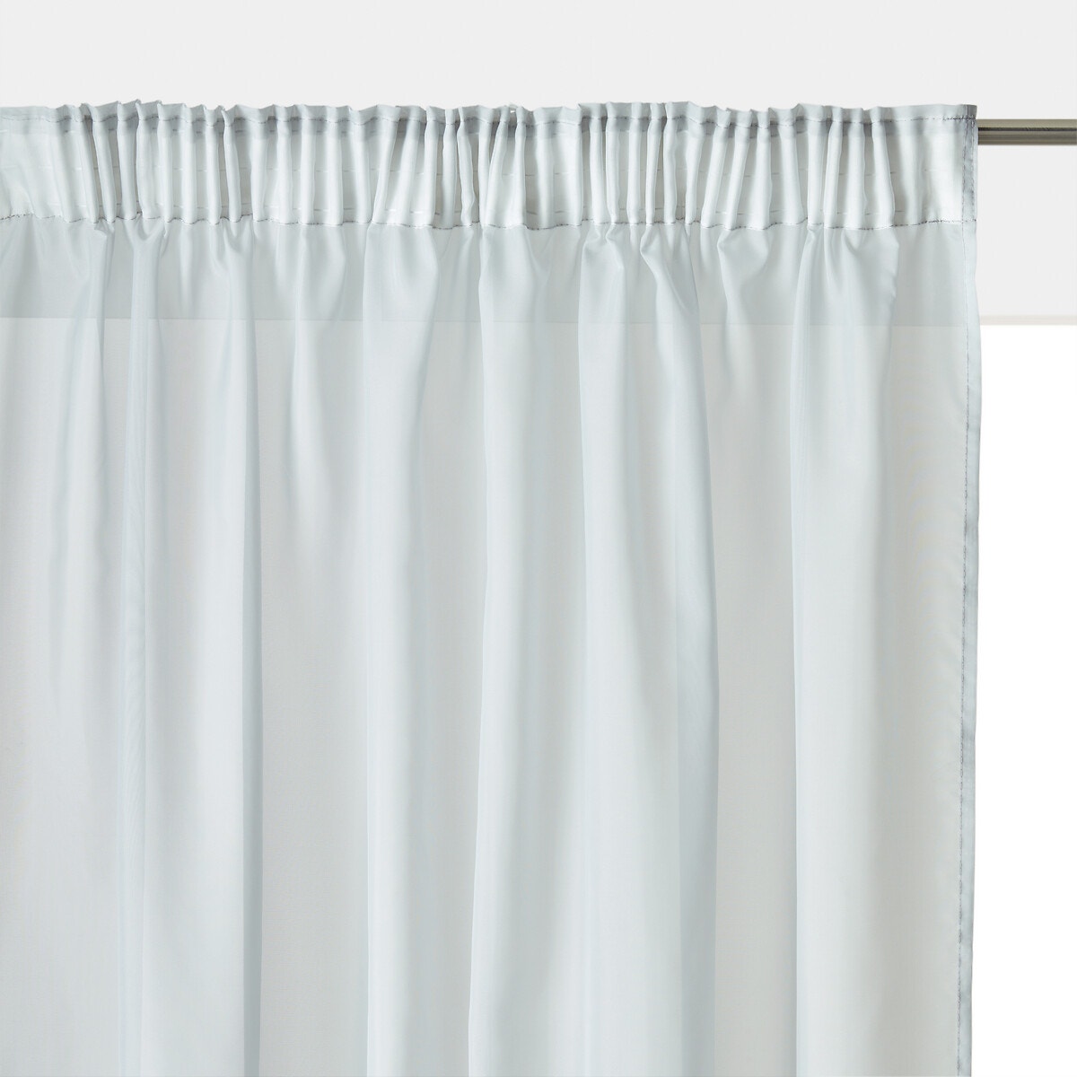 Βουάλ κουρτίνα με τρέσα που σουρώνει 240x140 cm