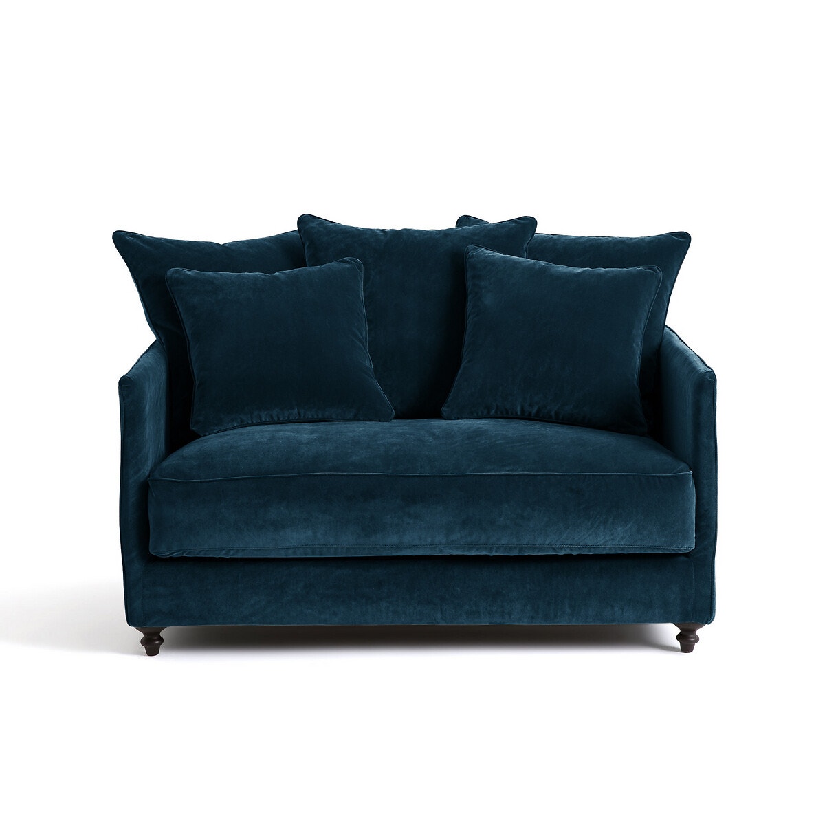 2θέσιος πτυσσόμενος καναπές από βελούδο Μ105xΠ133xΥ93cm