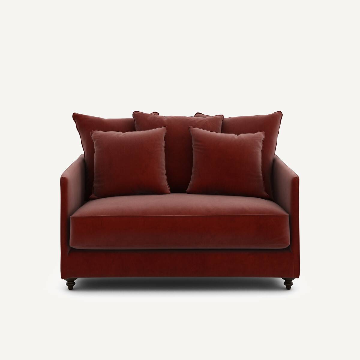 2θέσιος πτυσσόμενος καναπές από βελούδο Μ105xΠ133xΥ93cm