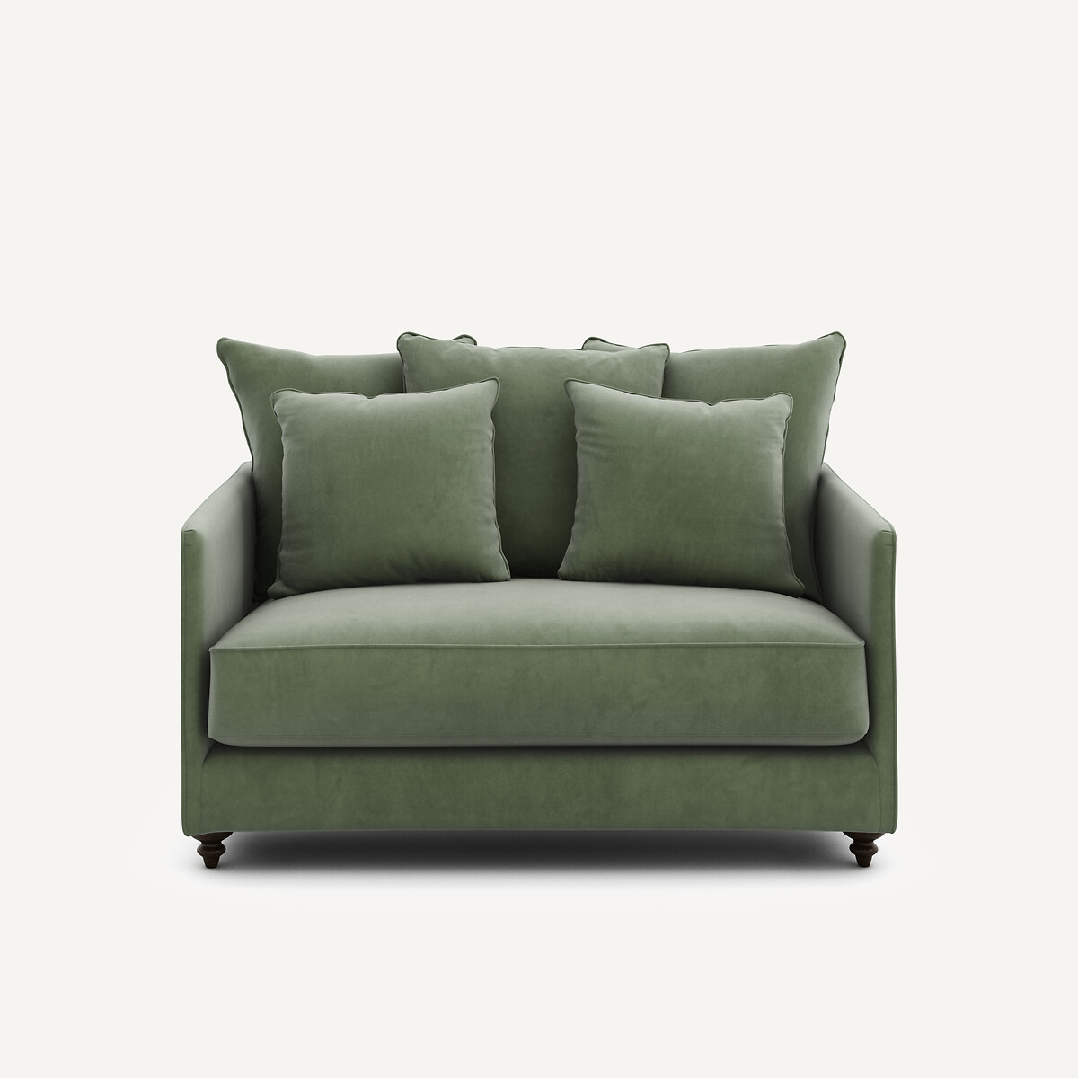 2θέσιος πτυσσόμενος καναπές από βελούδο Μ105xΠ133xΥ93cm