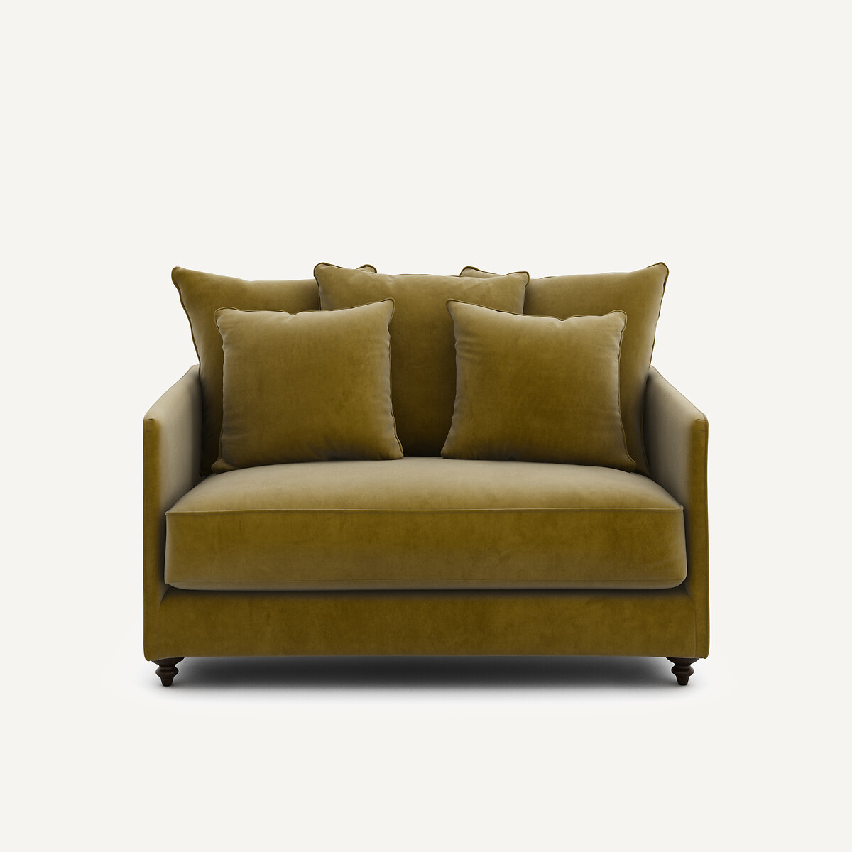 2θέσιος πτυσσόμενος καναπές από βελούδο Μ105xΠ133xΥ93cm