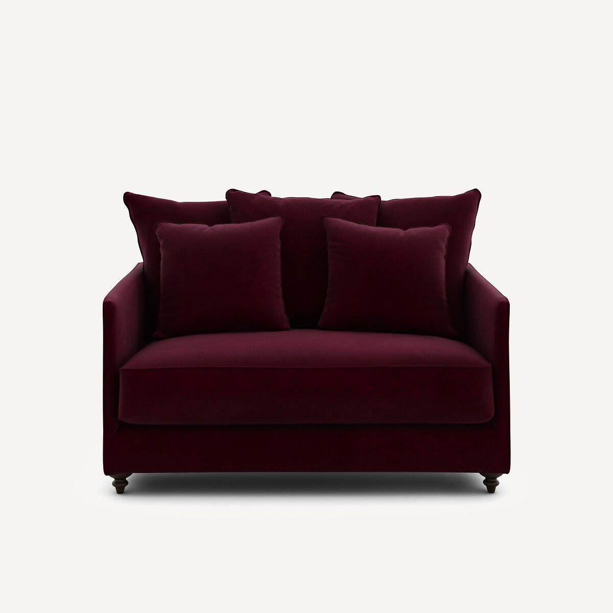 2θέσιος πτυσσόμενος καναπές από βελούδο Μ105xΠ133xΥ93cm