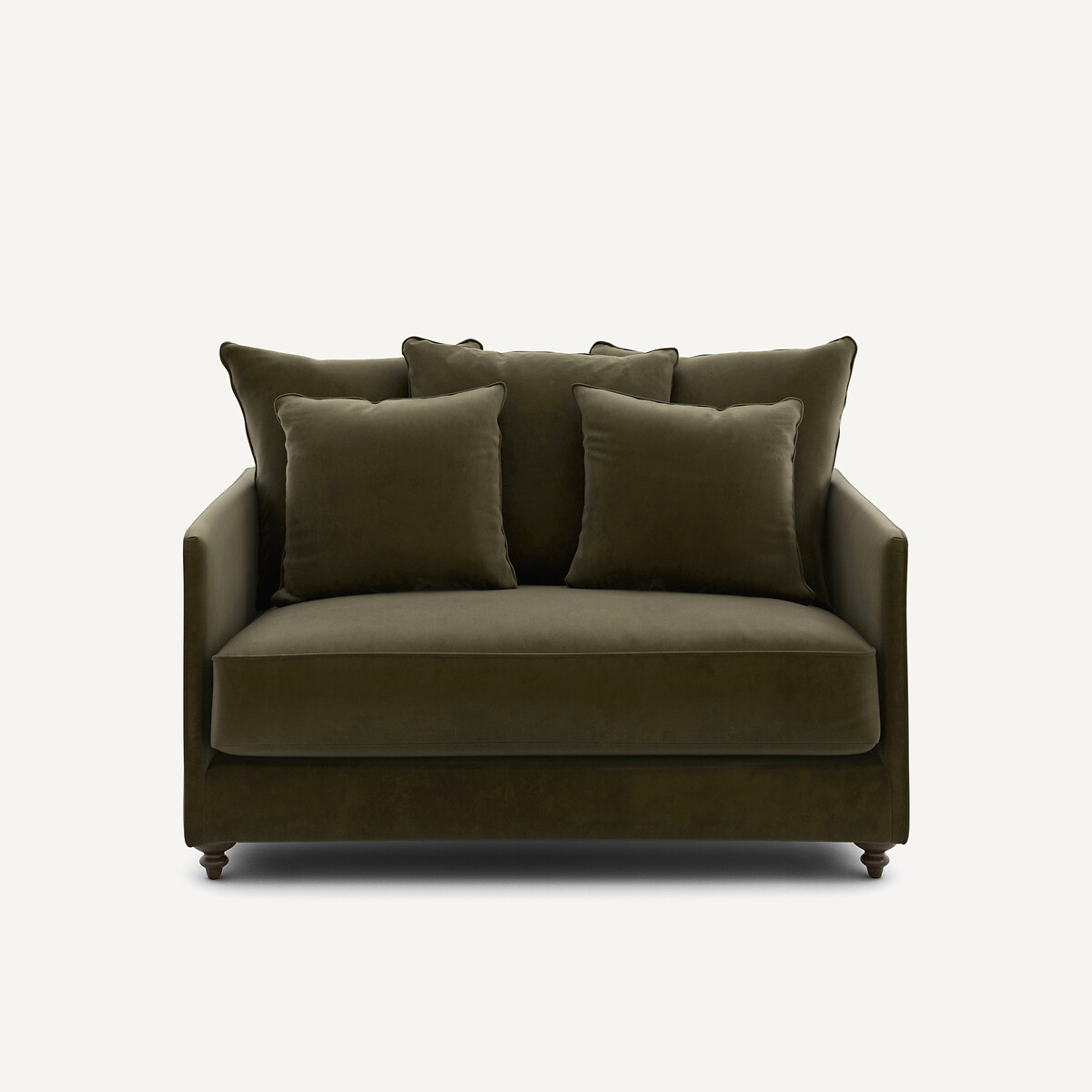 2θέσιος πτυσσόμενος καναπές από βελούδο Μ105xΠ133xΥ93cm