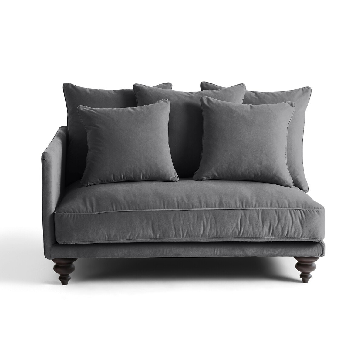 AM.PM Μισός καναπές από βελούδο Μ105xΠ132xΥ93cm