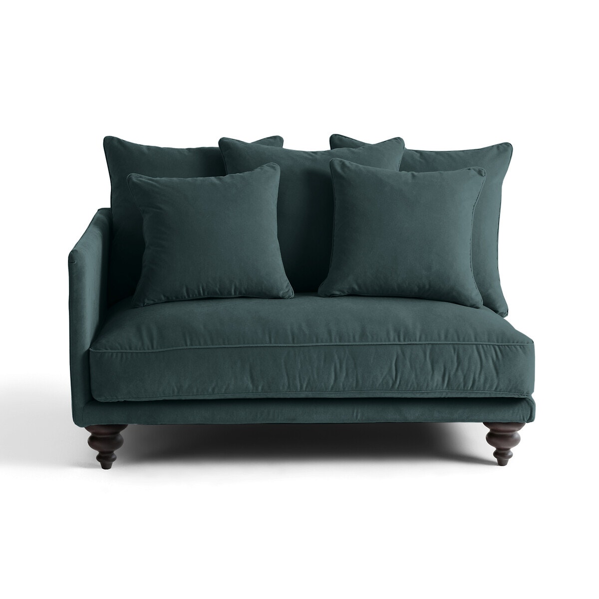 AM.PM Μισός καναπές από βελούδο Μ105xΠ132xΥ93cm