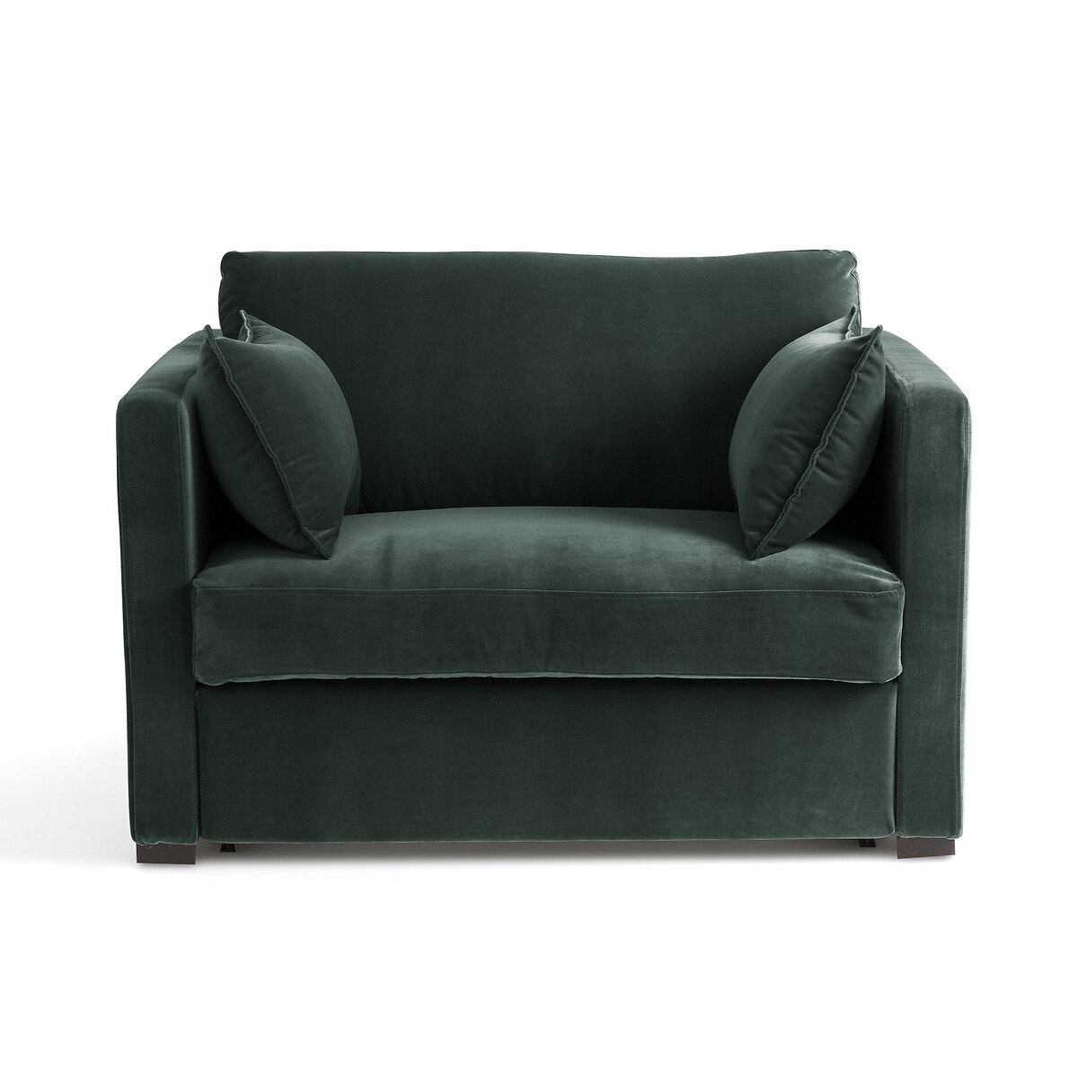 2θέσιος πτυσσόμενος καναπές από βελούδο Μ98xΠ127xΥ87cm