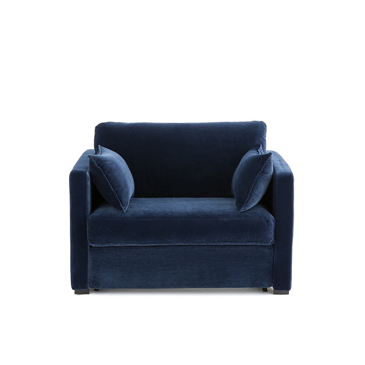 2θέσιος πτυσσόμενος καναπές από βελούδο Μ98xΠ127xΥ87cm