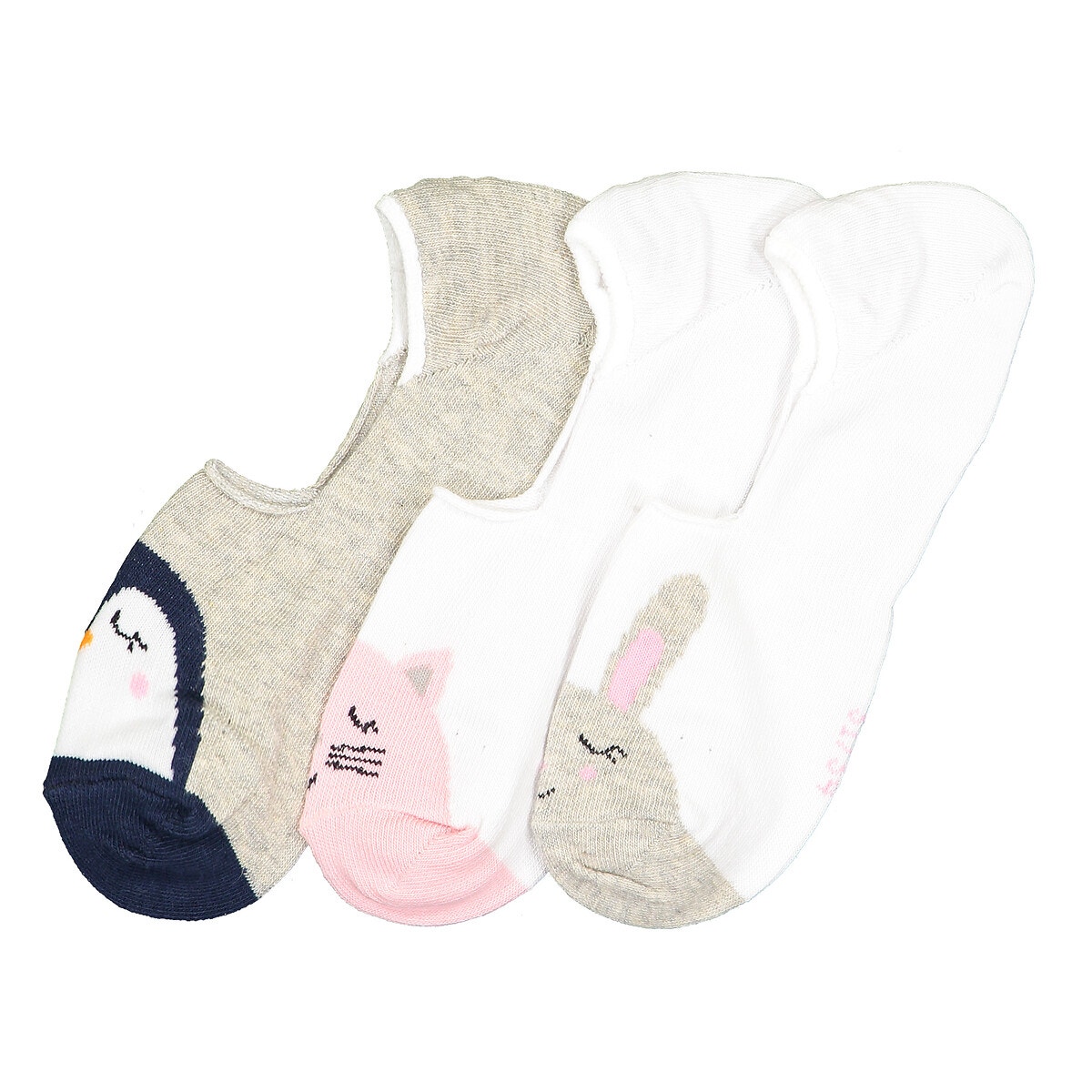 Pack of 3 Pairs of Cotton Mix Invisible Trainer Socks ΠΑΙΔΙ | Παπούτσια | Κάλτσες & καλσόν