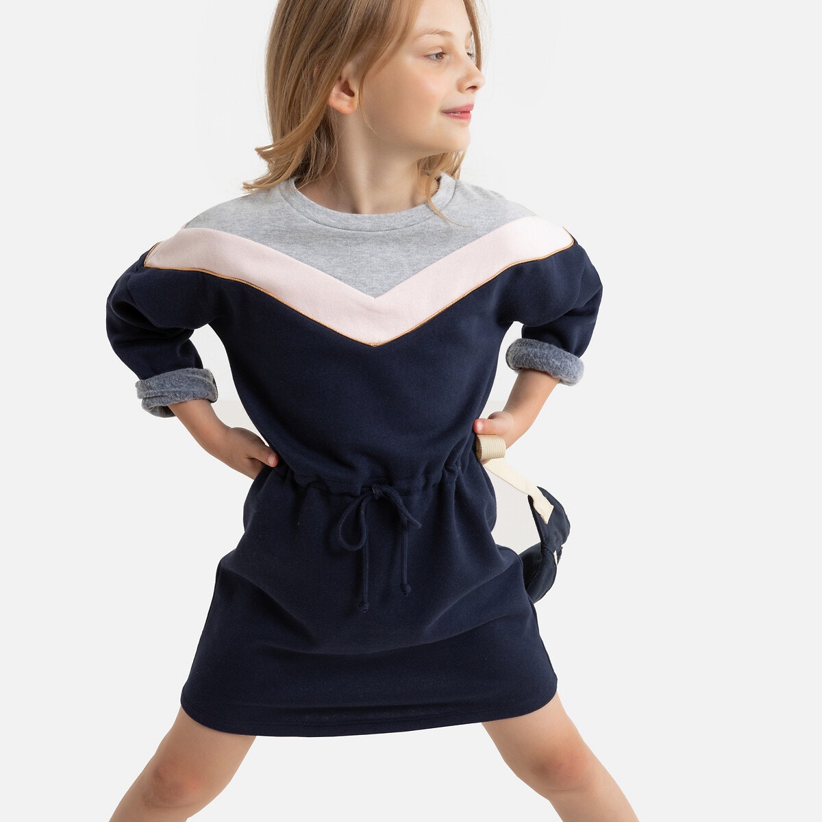 ΠΑΙΔΙ | Φορέματα | Μακριά ή 3/4 μανίκια Μακρυμάνικο φόρεμα από φανέλα, 3 - 12 ετών