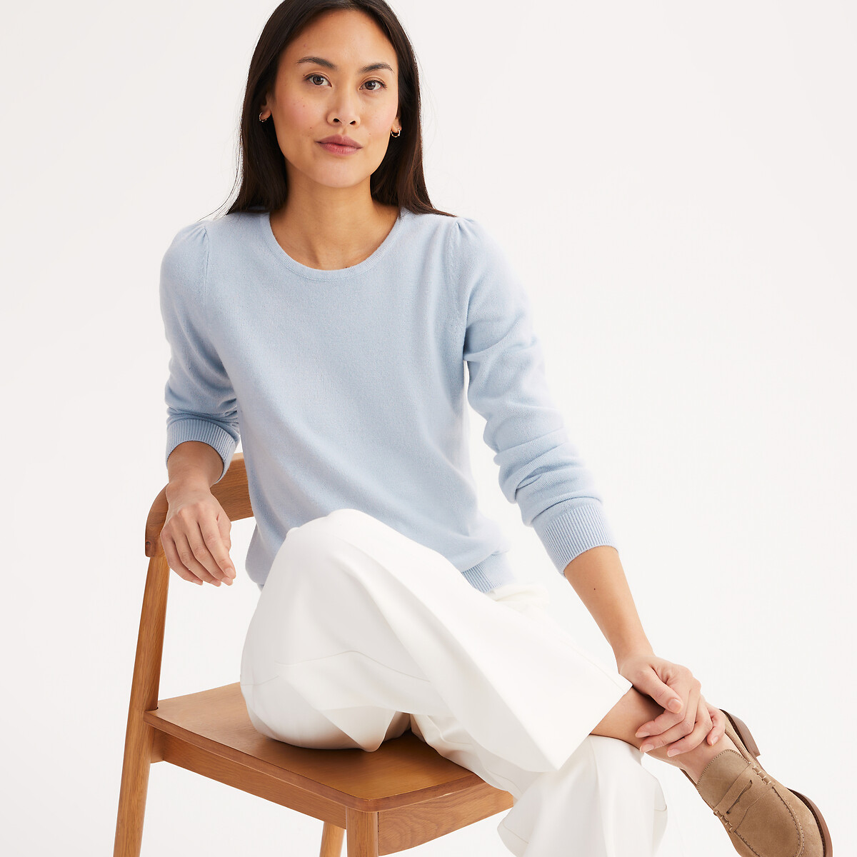 Anne Weyburn Λεπτό πλεκτό με στρογγυλή λαιμόκοψη