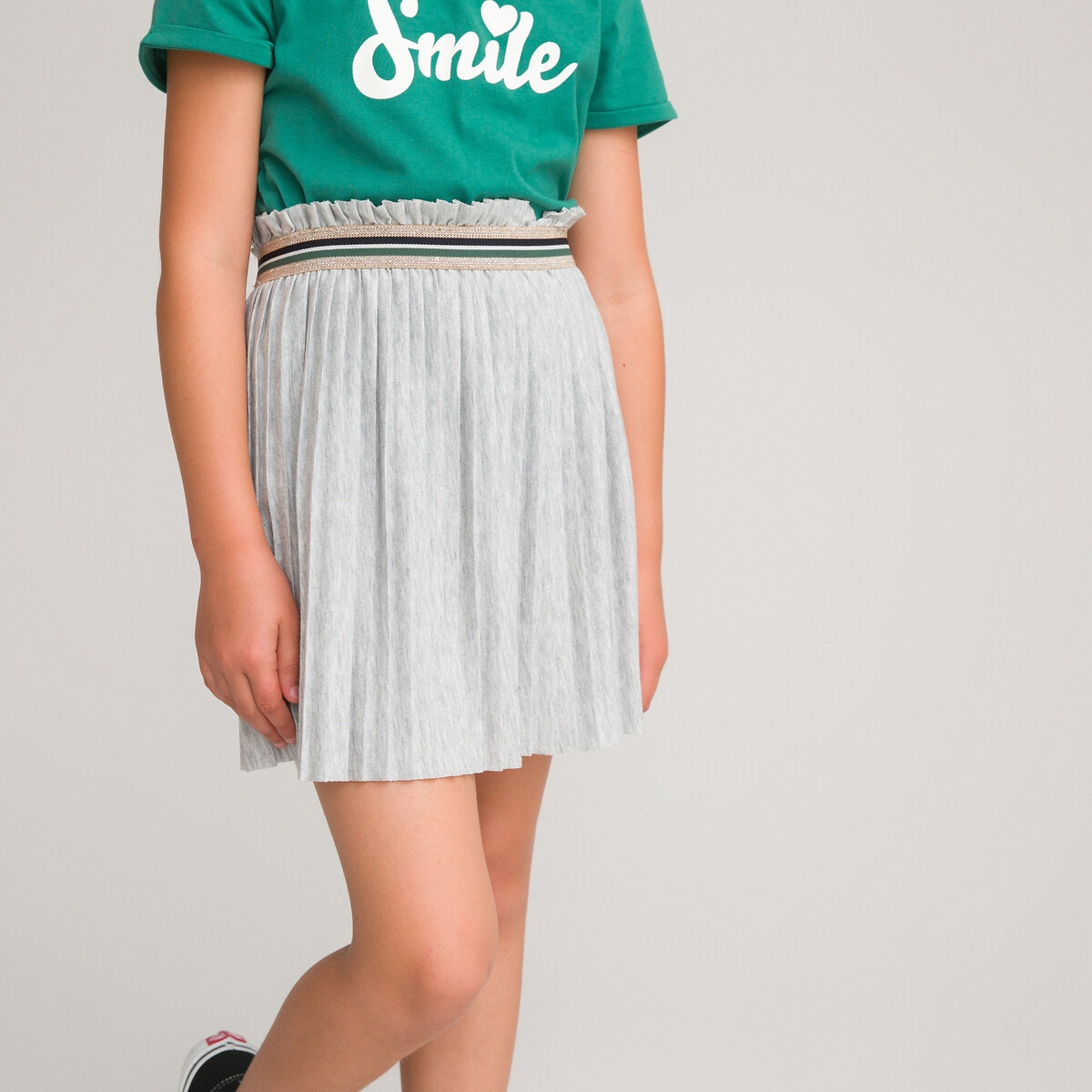 Πλισέ φούστα με λάστιχο στη μέση