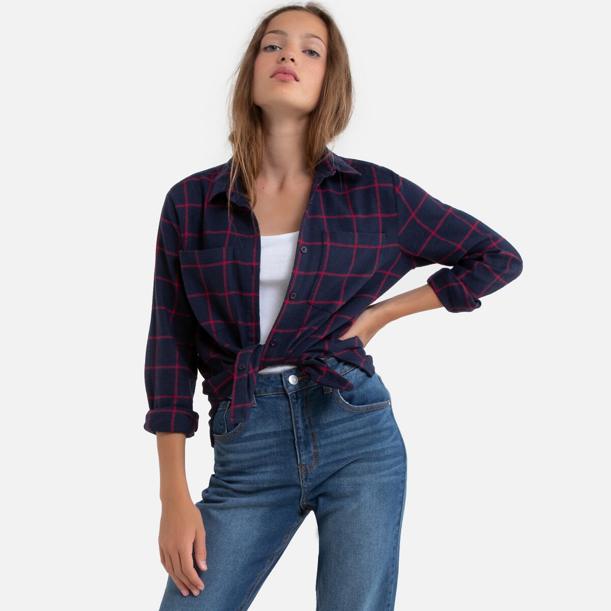 Φαρδύ καρό πουκάμισο