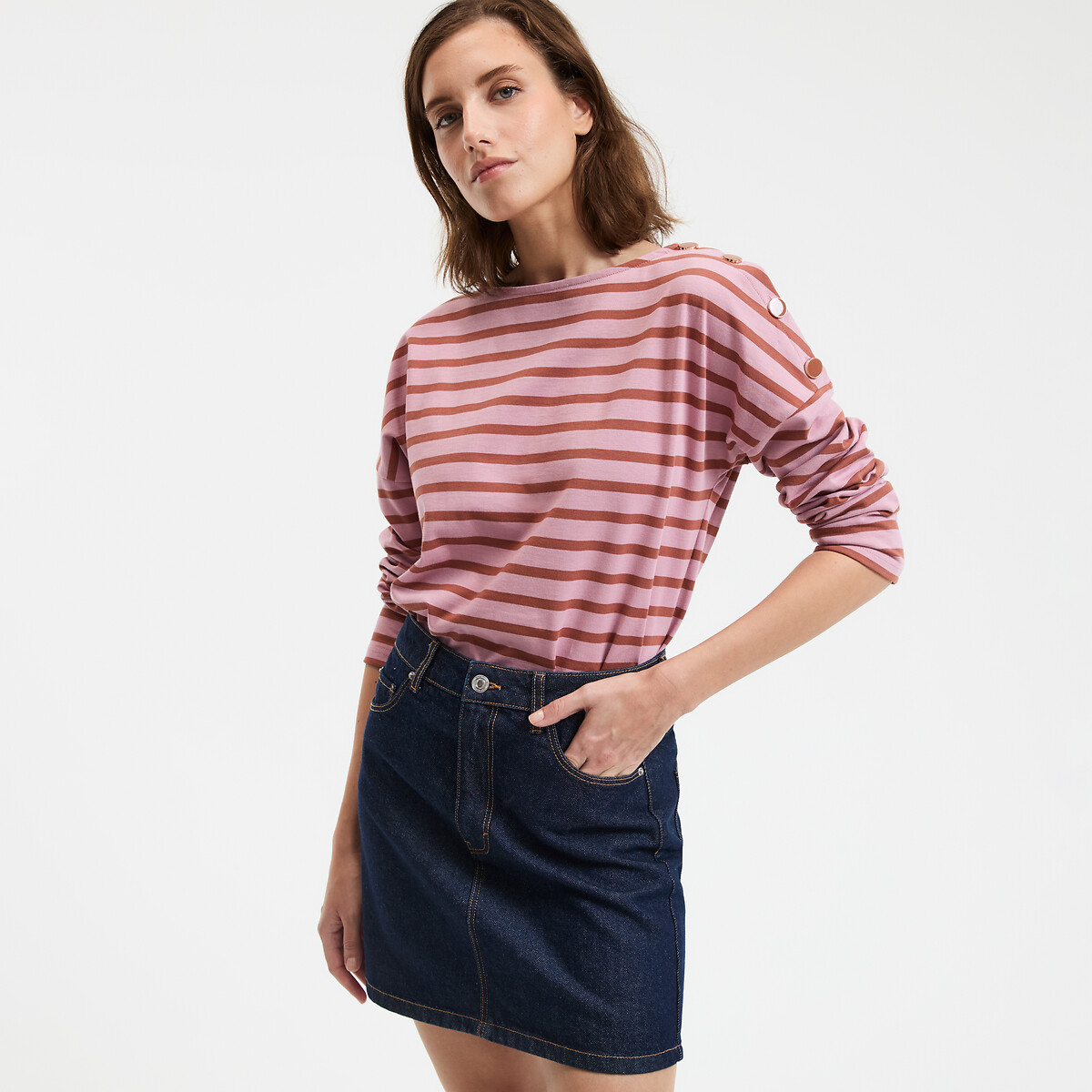 La Redoute Collections Μακρυμάνικη μαρινιέρα