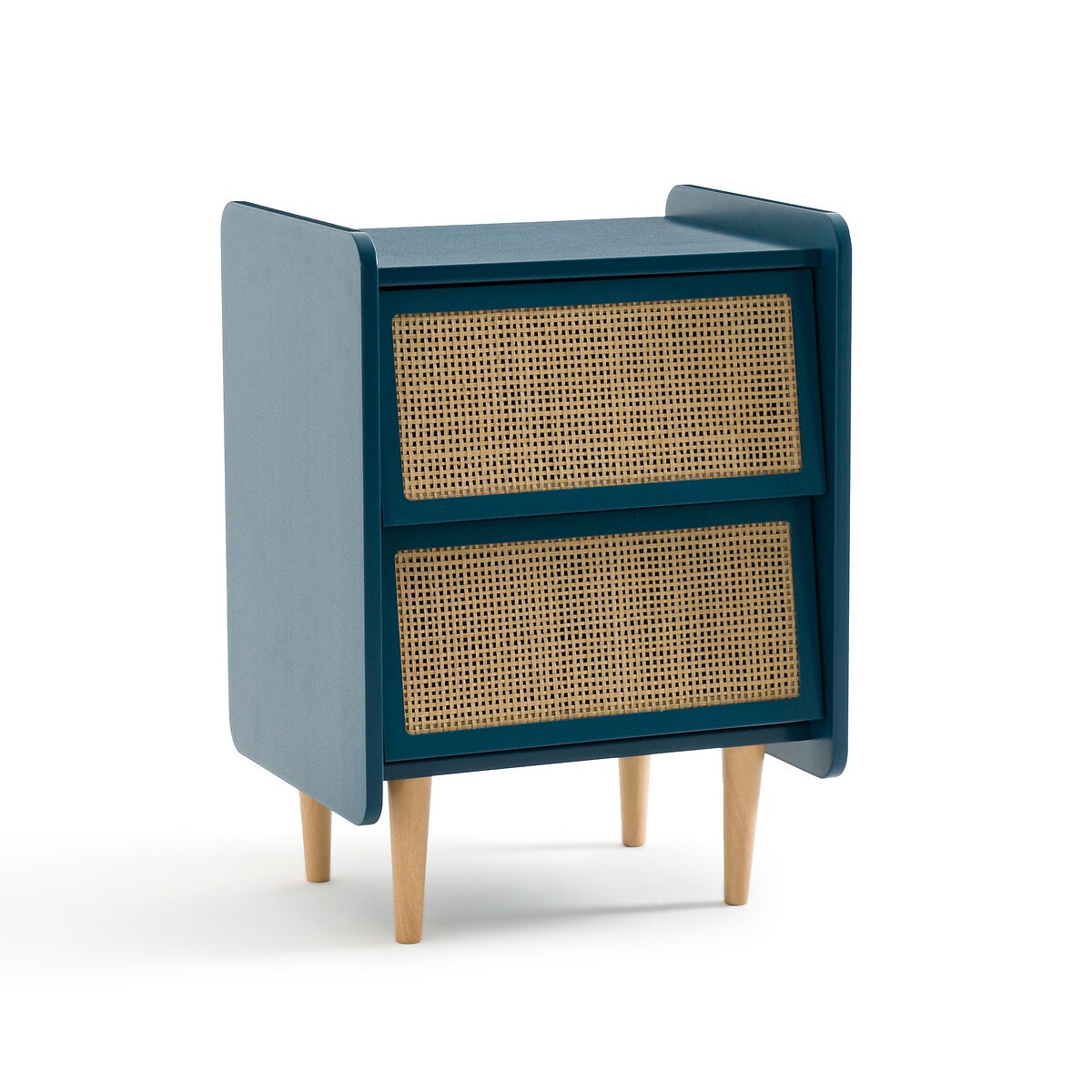 La Redoute Interieurs Κομοδίνο με 2 συρτάρια από ψάθα Μ35xΠ43xΥ60cm