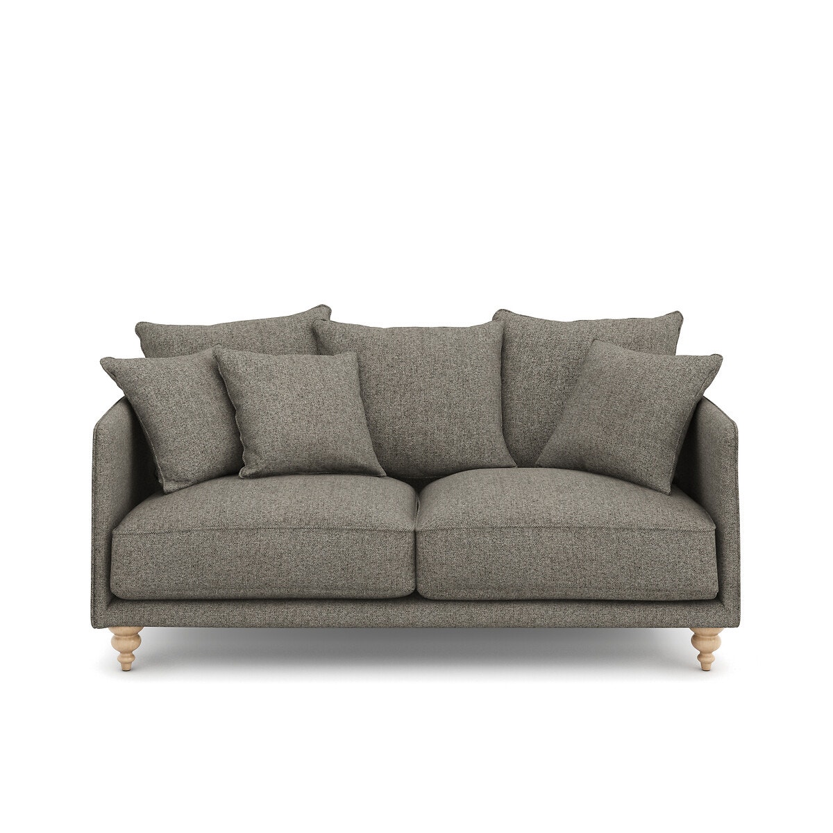 Καναπές με τουίντ ταπετσαρία Μ105xΠ178xΥ93cm