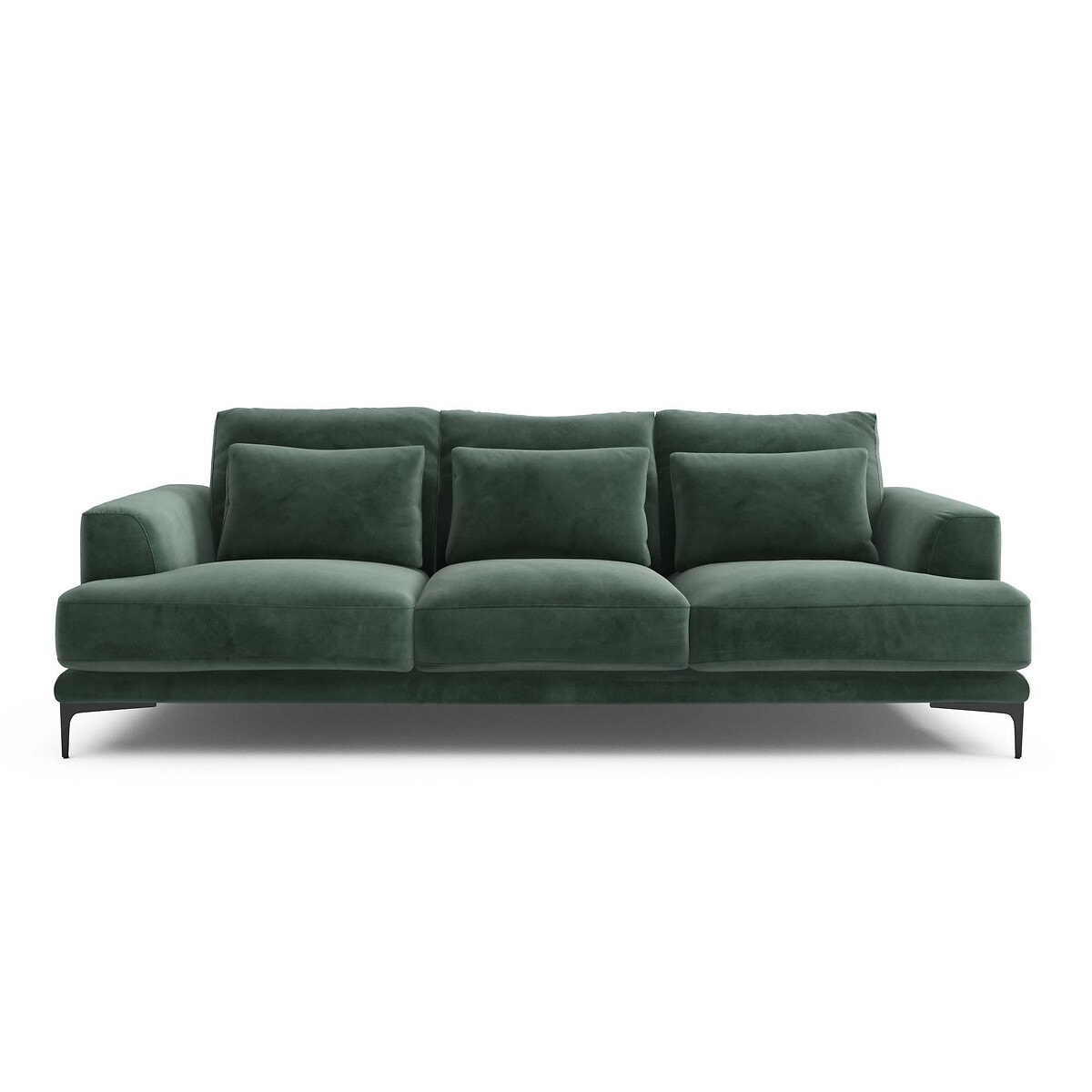 Καναπές από βελούδο Μ105xΠ217xΥ83cm