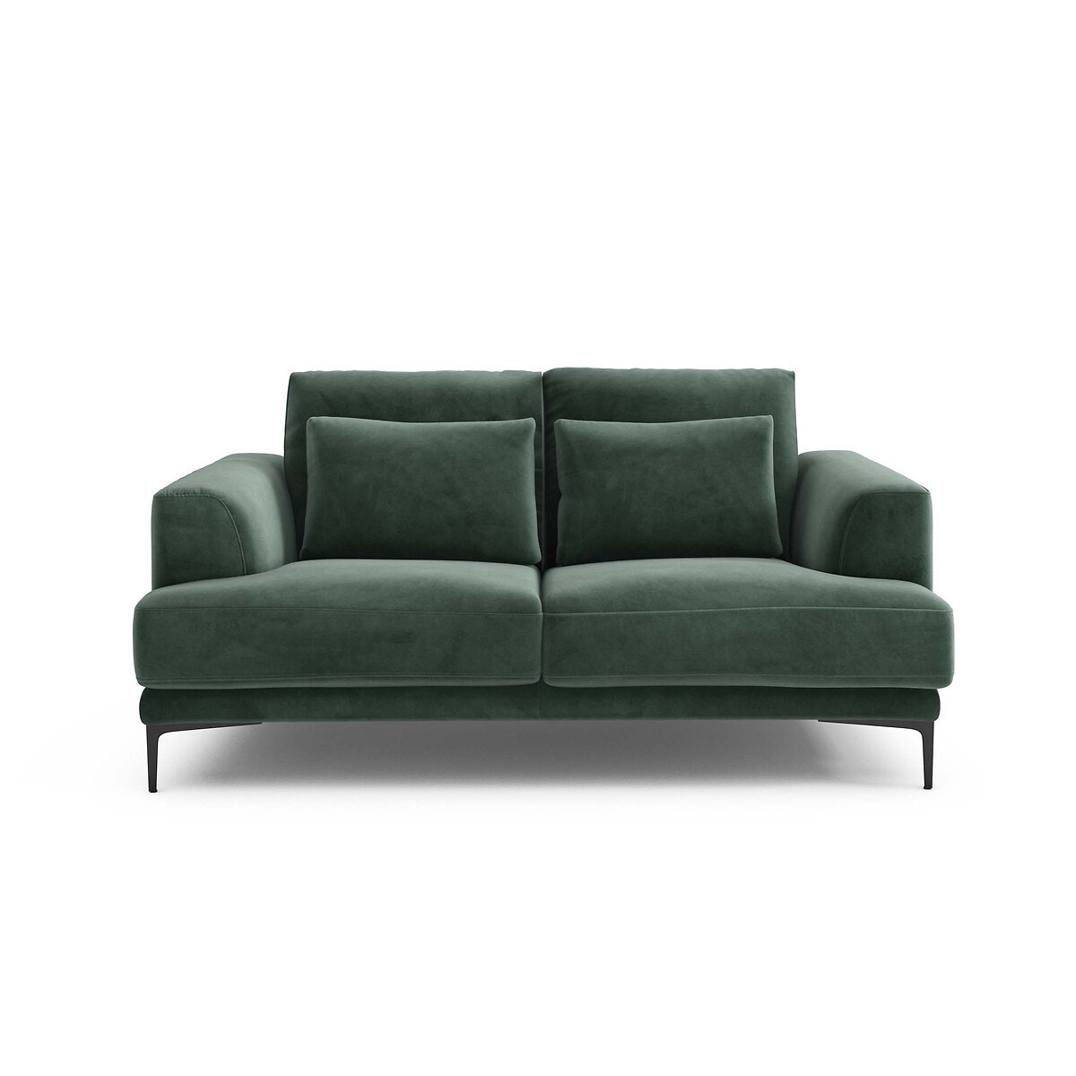 Διθέσιος καναπές από βελούδο Μ105xΠ177xΥ83cm