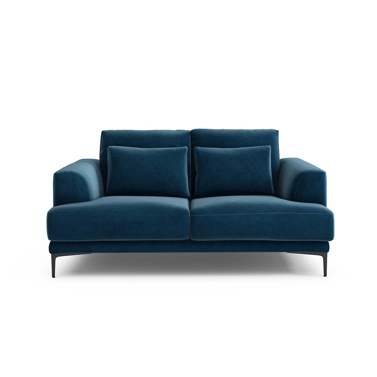 Διθέσιος καναπές από βελούδο Μ105xΠ177xΥ83cm