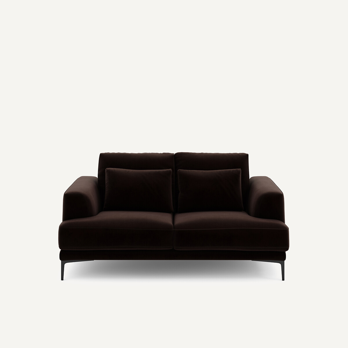 Διθέσιος καναπές από βελούδο Μ105xΠ177xΥ83cm