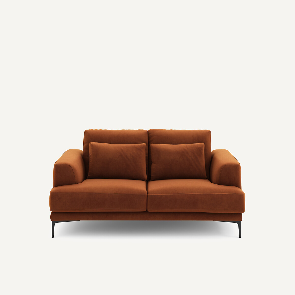 Διθέσιος καναπές από βελούδο Μ105xΠ177xΥ83cm