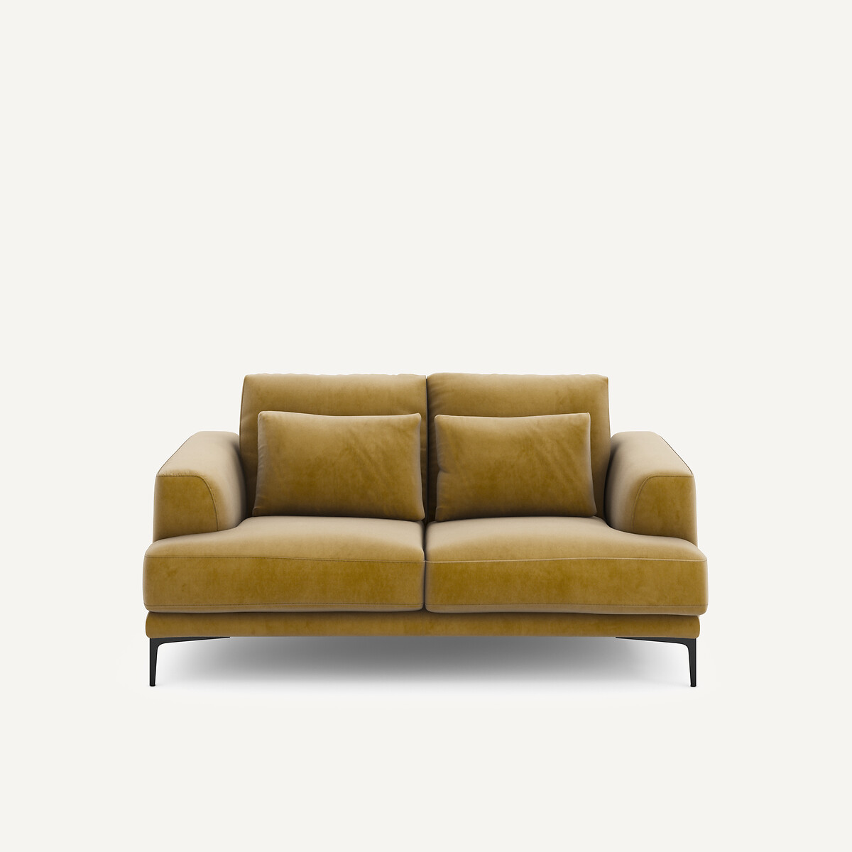 Διθέσιος καναπές από βελούδο Μ105xΠ177xΥ83cm