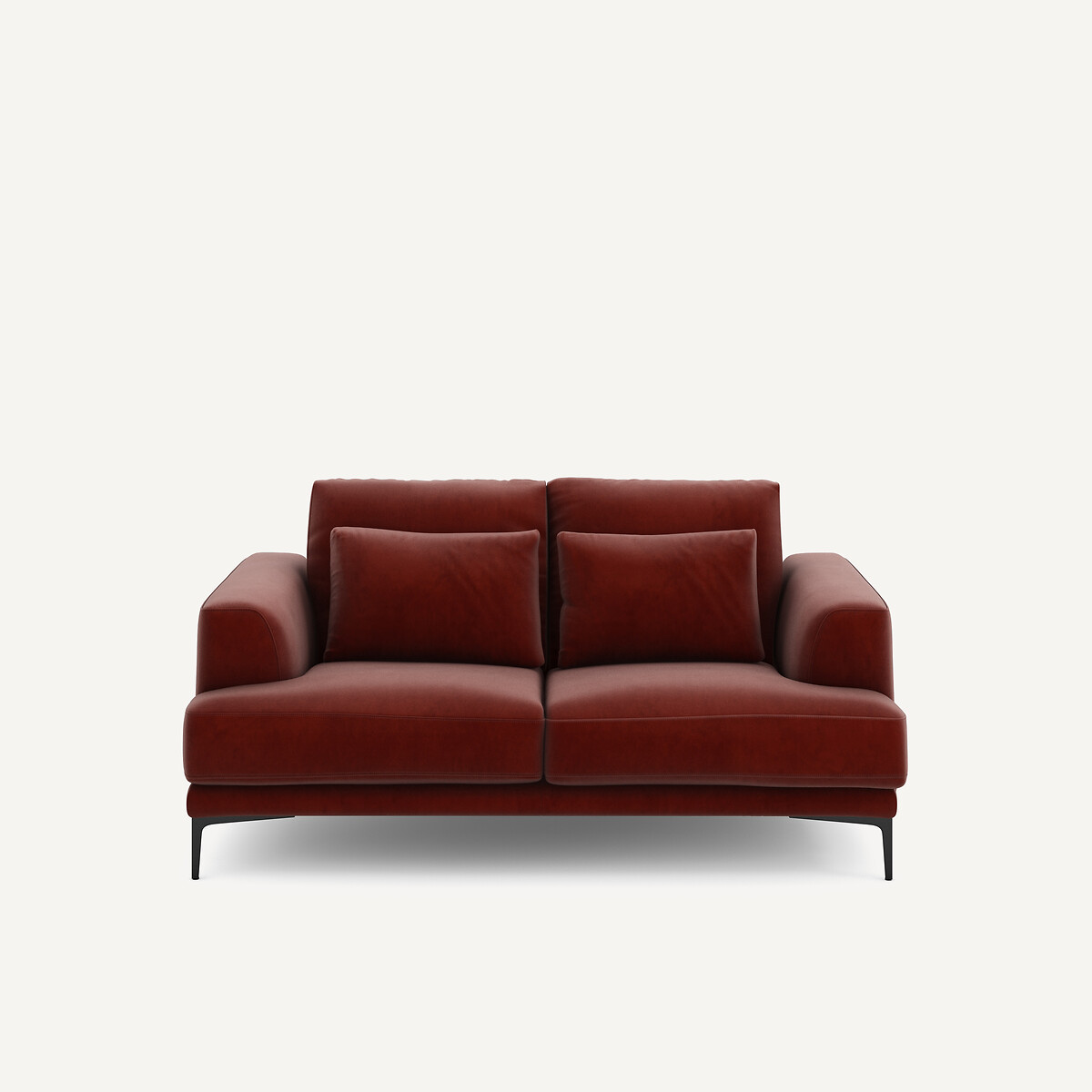 Διθέσιος καναπές από βελούδο Μ105xΠ177xΥ83cm