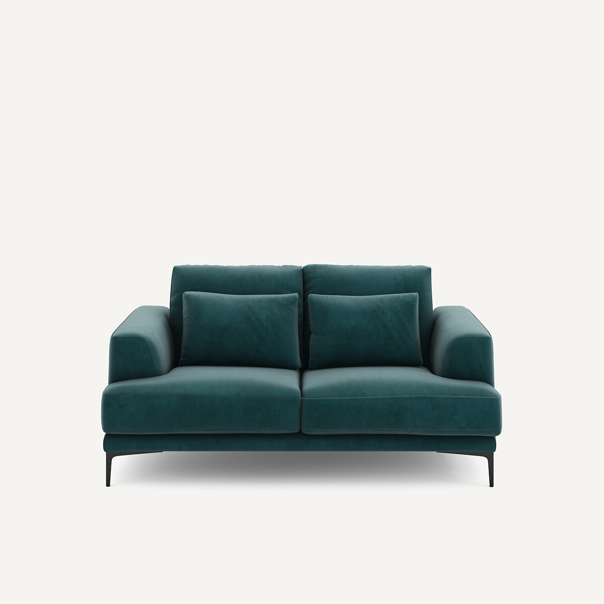 Διθέσιος καναπές από βελούδο Μ105xΠ177xΥ83cm