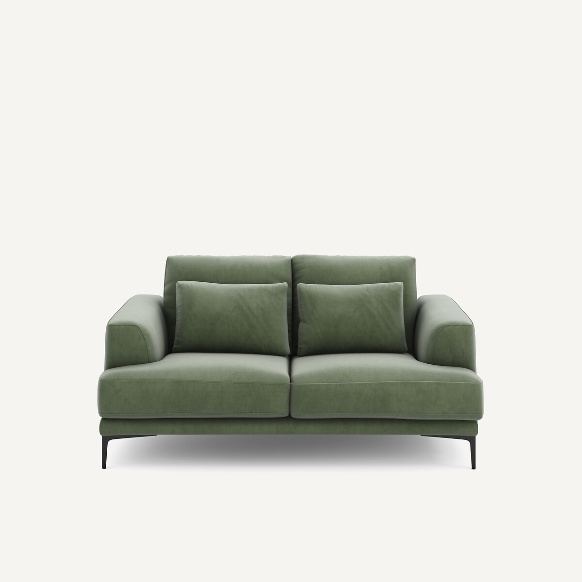 Διθέσιος καναπές από βελούδο Μ105xΠ177xΥ83cm