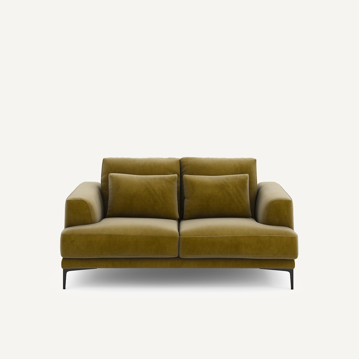 Διθέσιος καναπές από βελούδο Μ105xΠ177xΥ83cm