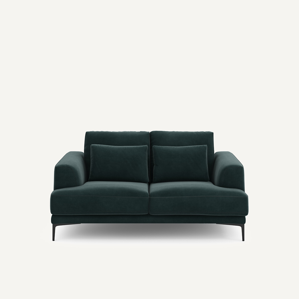 Διθέσιος καναπές από βελούδο Μ105xΠ177xΥ83cm