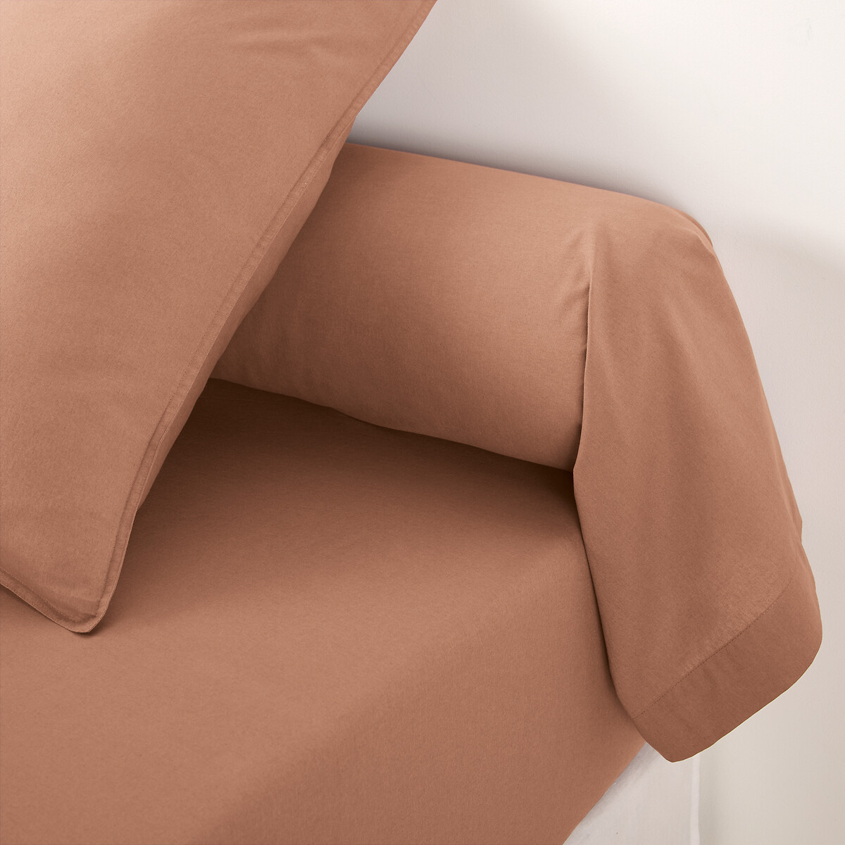 Μονόχρωμη θήκη για καραμέλα από προπλυμένο βαμβάκι 85x185 cm