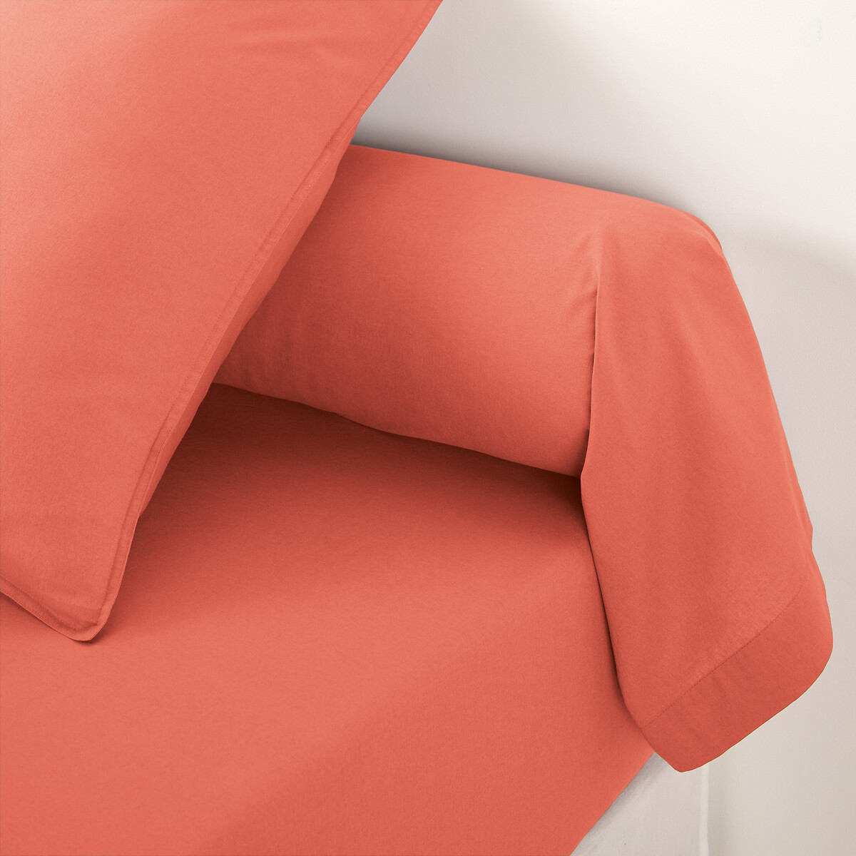 Μονόχρωμη θήκη για καραμέλα από προπλυμένο βαμβάκι 85x185 cm