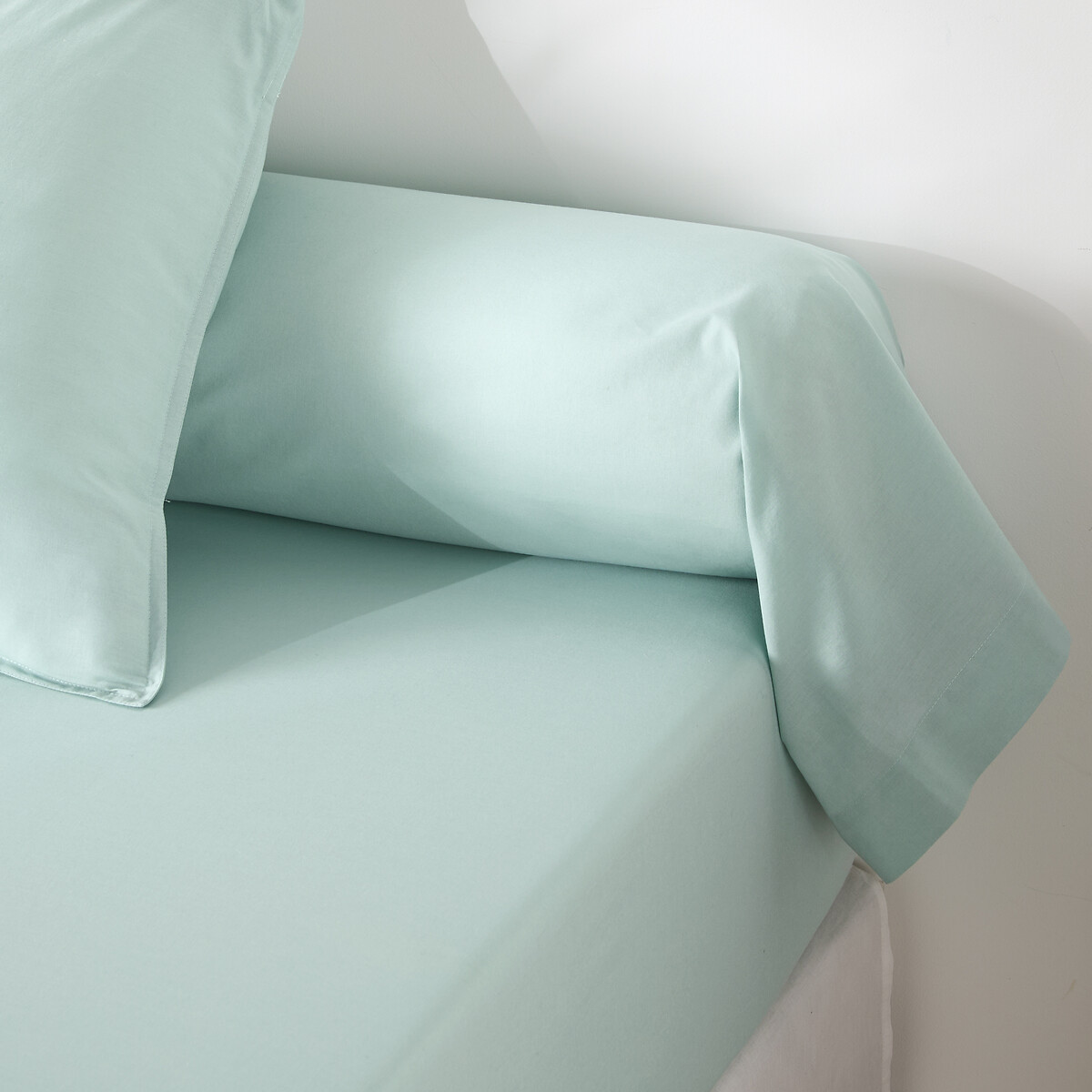 Μονόχρωμη θήκη για καραμέλα από προπλυμένο βαμβάκι 85x185 cm