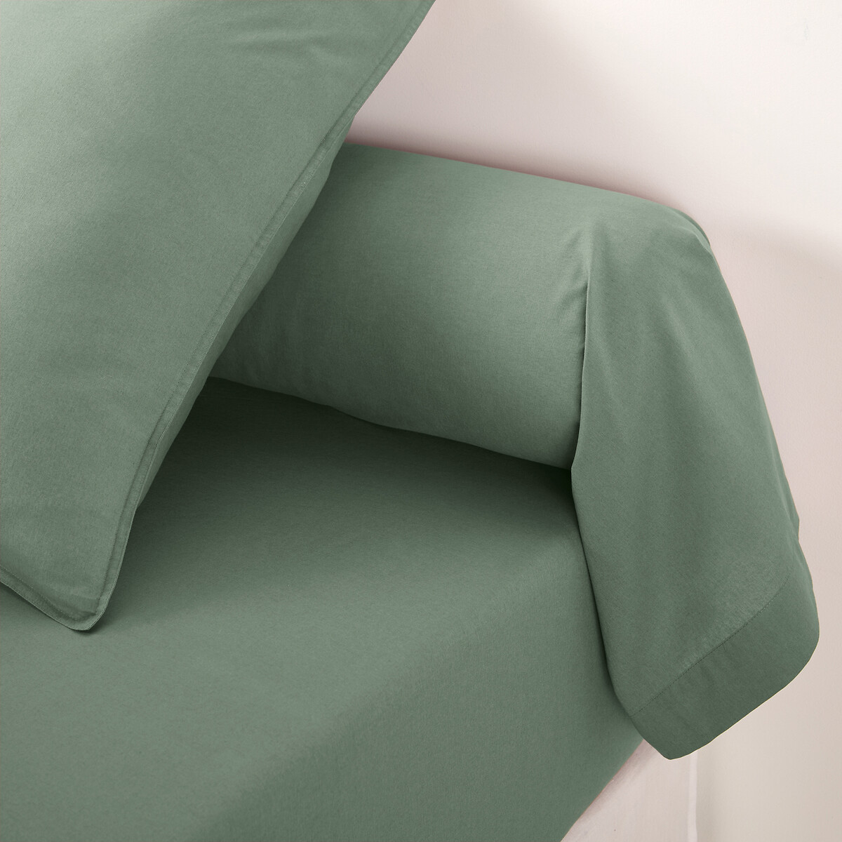 Μονόχρωμη θήκη για καραμέλα από προπλυμένο βαμβάκι 85x185 cm