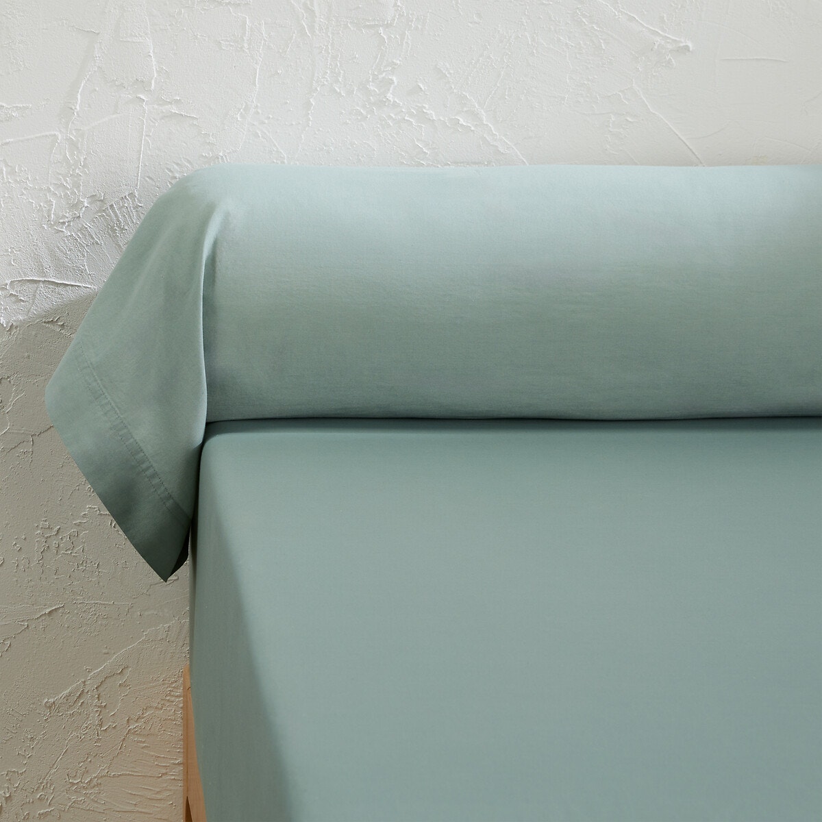 Μονόχρωμη θήκη για καραμέλα από προπλυμένο βαμβάκι 85x185 cm