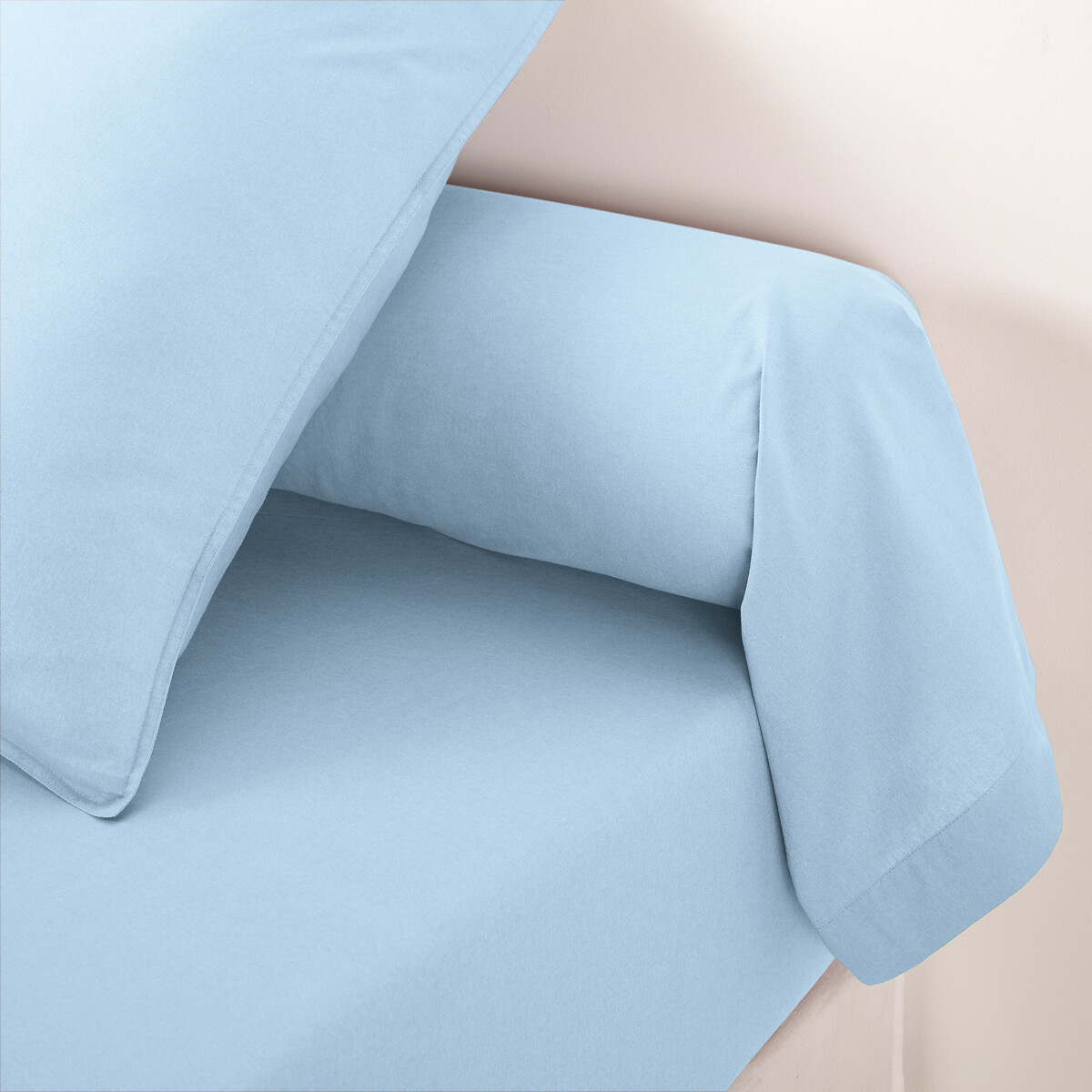 Μονόχρωμη θήκη για καραμέλα από προπλυμένο βαμβάκι 85x185 cm