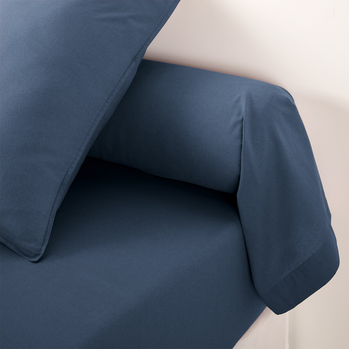 Μονόχρωμη θήκη για καραμέλα από προπλυμένο βαμβάκι 85x185 cm