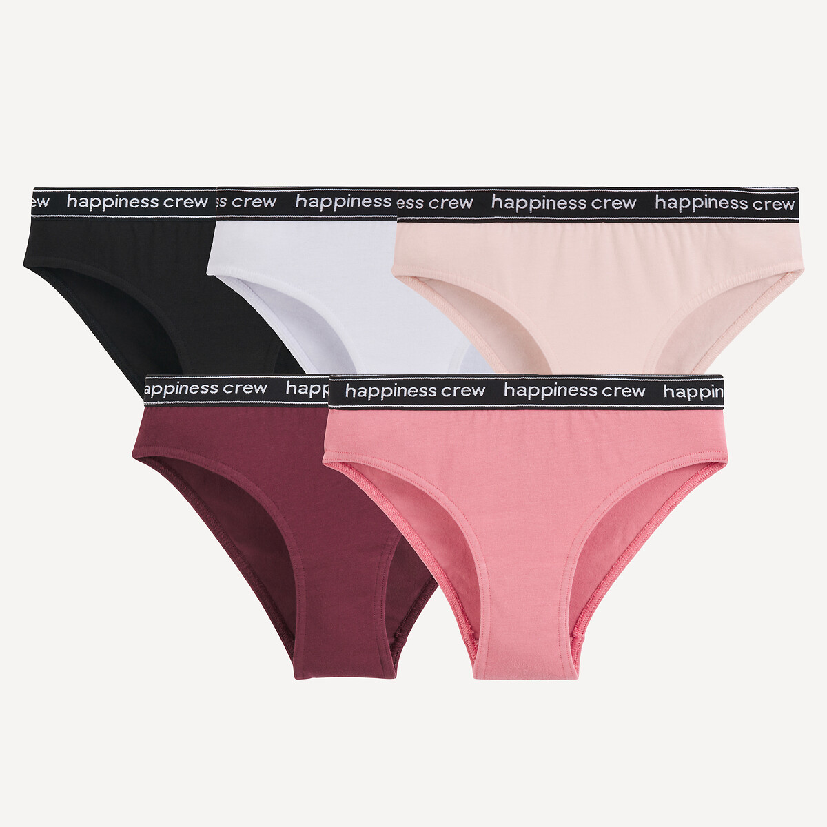 La Redoute Collections Σετ 5 μάξι σλιπ από οργανικό βαμβάκι