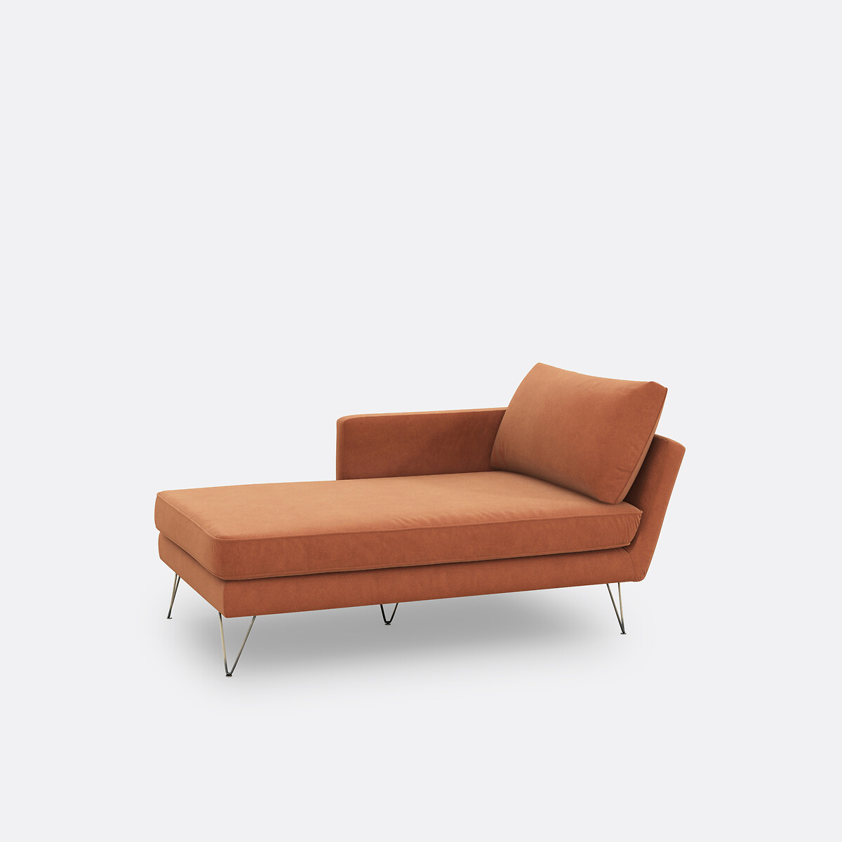 La Redoute Interieurs Ανάκλιντρο από βελούδο Μ166xΠ96xΥ86cm