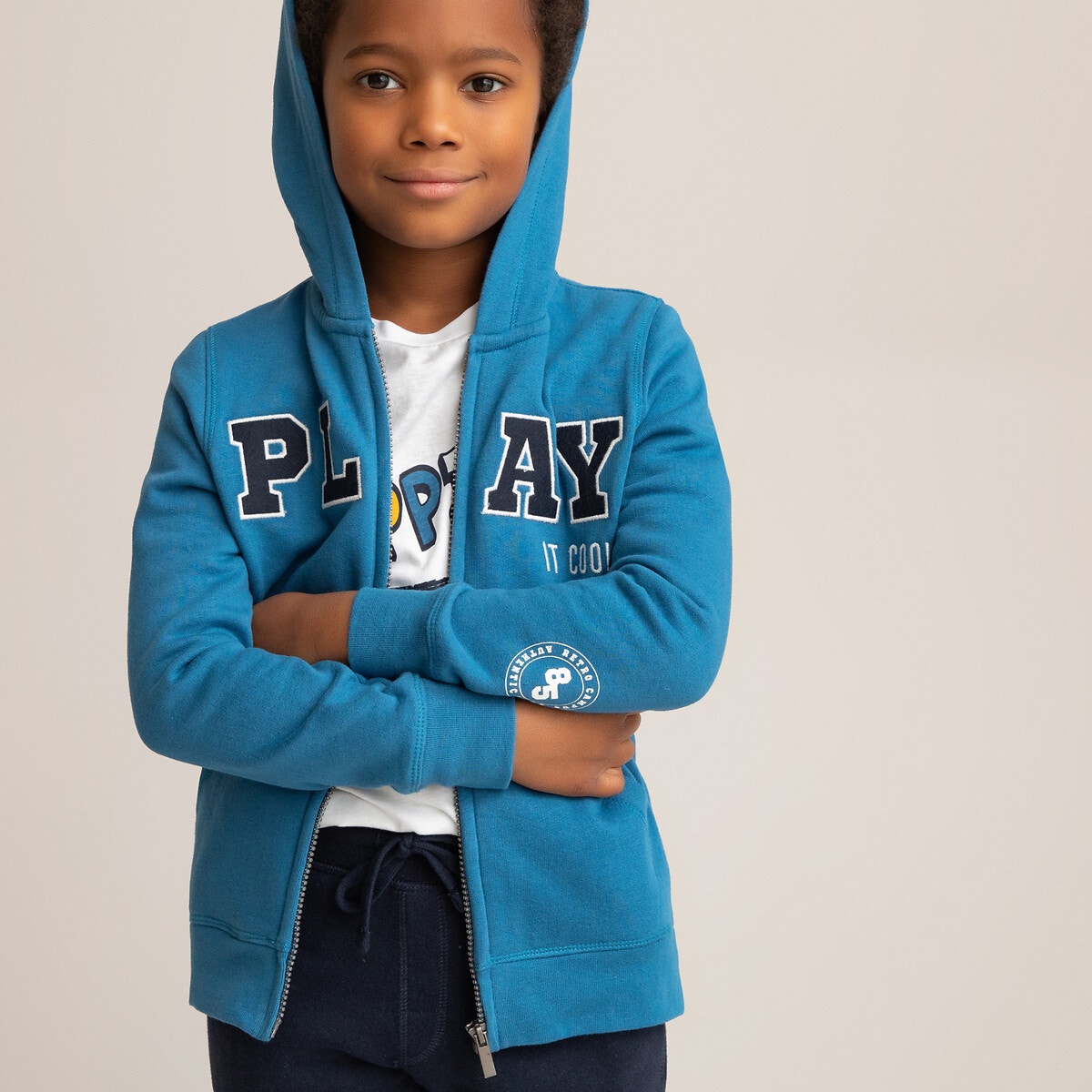ΠΑΙΔΙ | Μπλούζες & Πουκάμισα | Φούτερ Ζακέτα με φερμουάρ και κουκούλα, 3-14 ετών