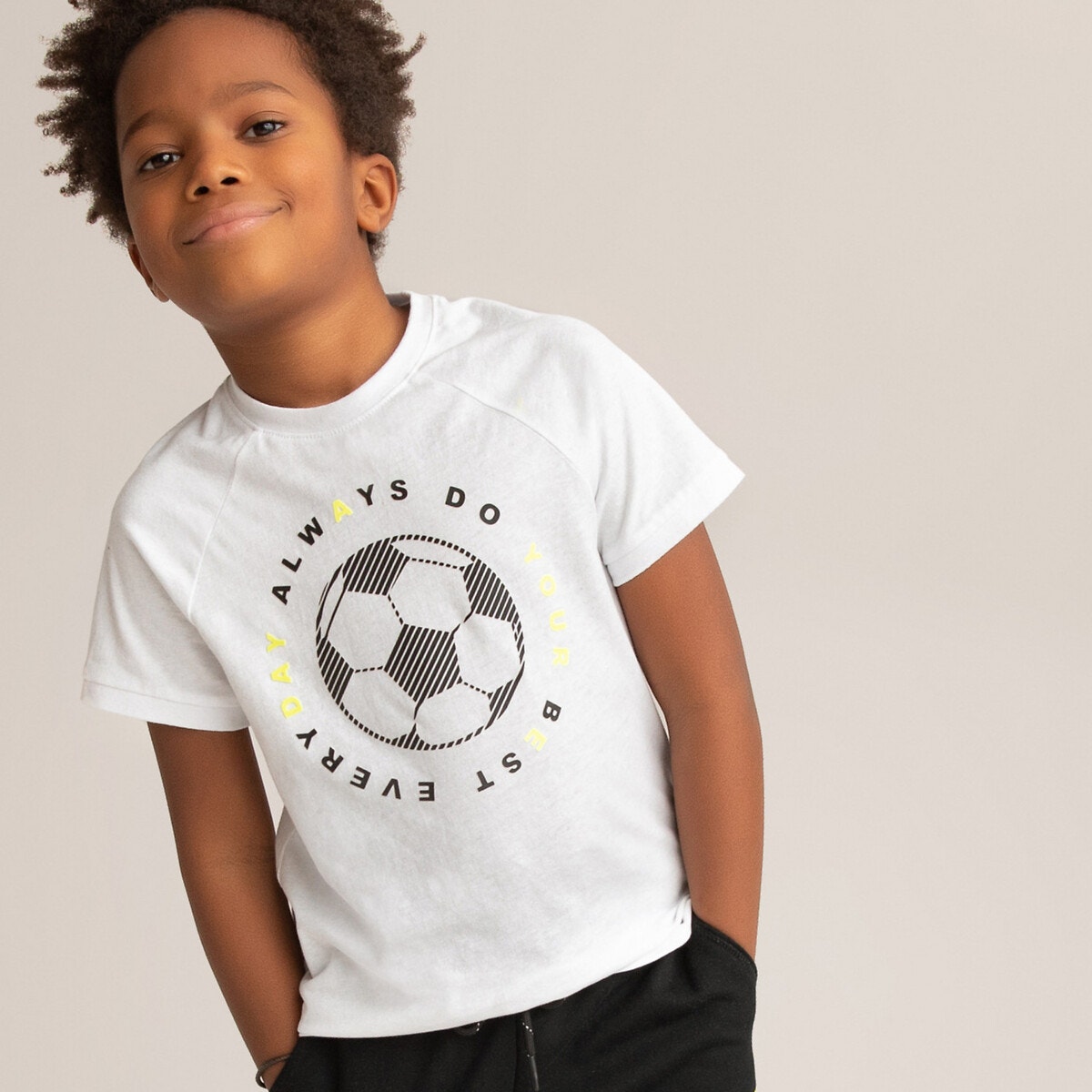 ΠΑΙΔΙ | Μπλούζες & Πουκάμισα | T-shirts T-shirt με στάμπα μπάλα μπροστά, 3-14 ετών