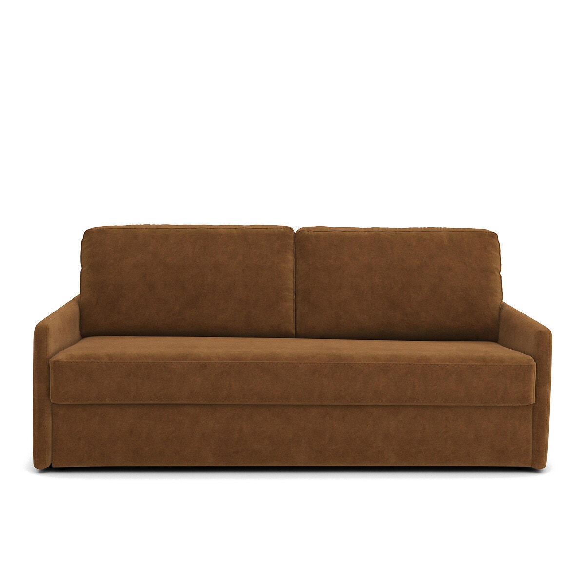 Καναπές-κρεβάτι από βελούδο με στρώμα αφρού Μ98xΠ156xΥ90cm