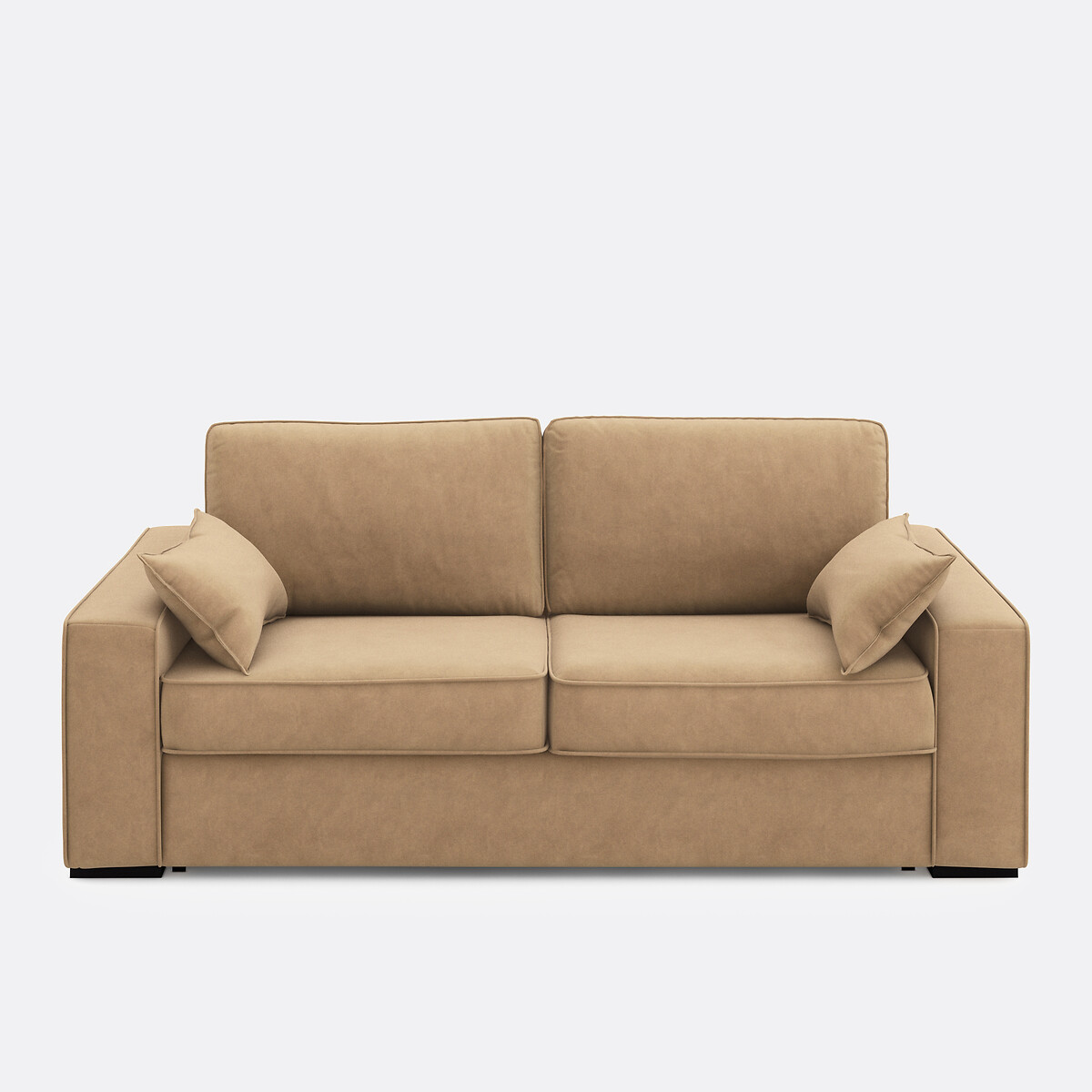 Καναπές-κρεβάτι από βελούδο με στρώμα αφρού Μ98xΠ185xΥ85cm