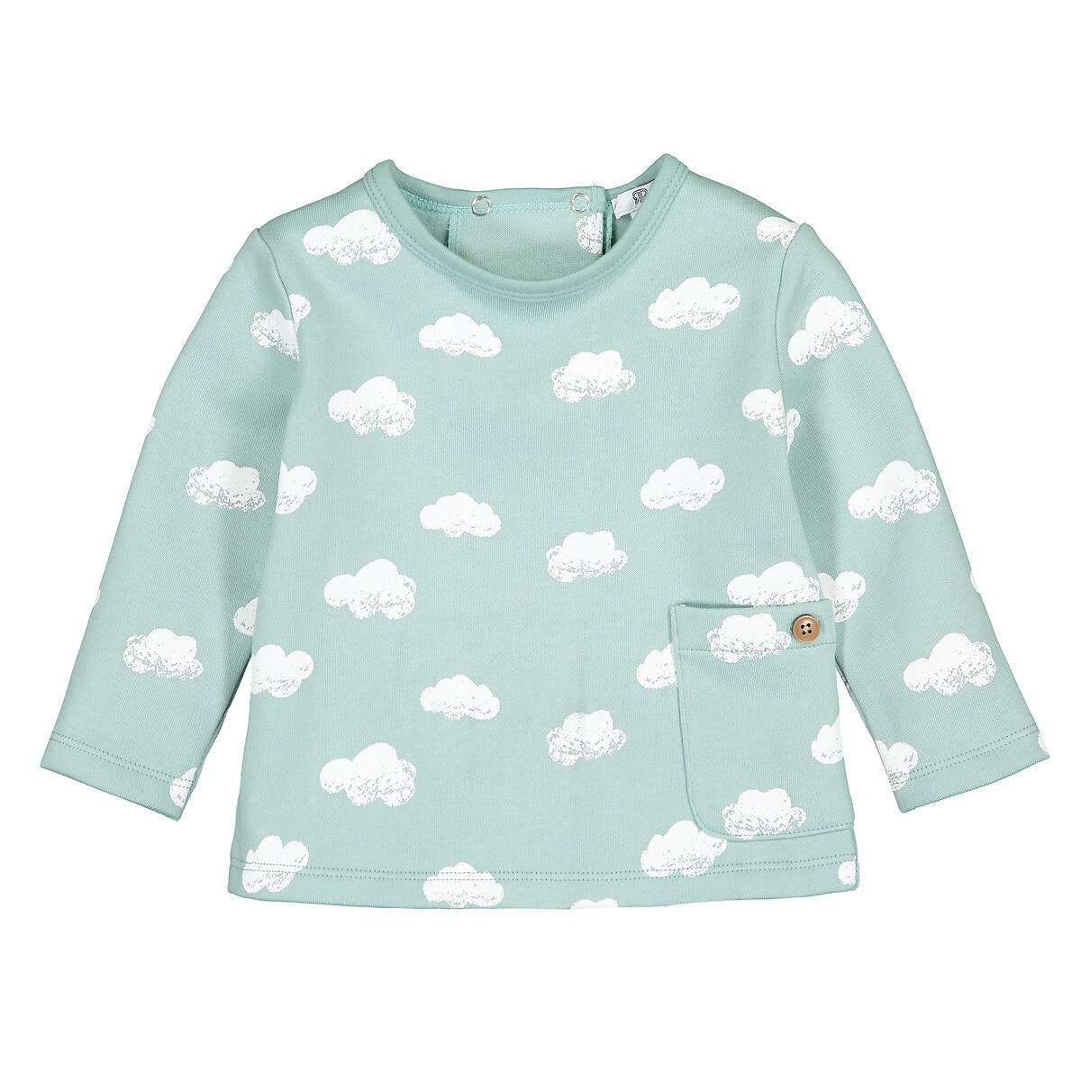 ΠΑΙΔΙ | Βρεφικά | Μπλούζες & Πουκάμισα | Φούτερ Φούτερ από φανέλα με μοτίβο σύννεφα, 0 - 2 ετών